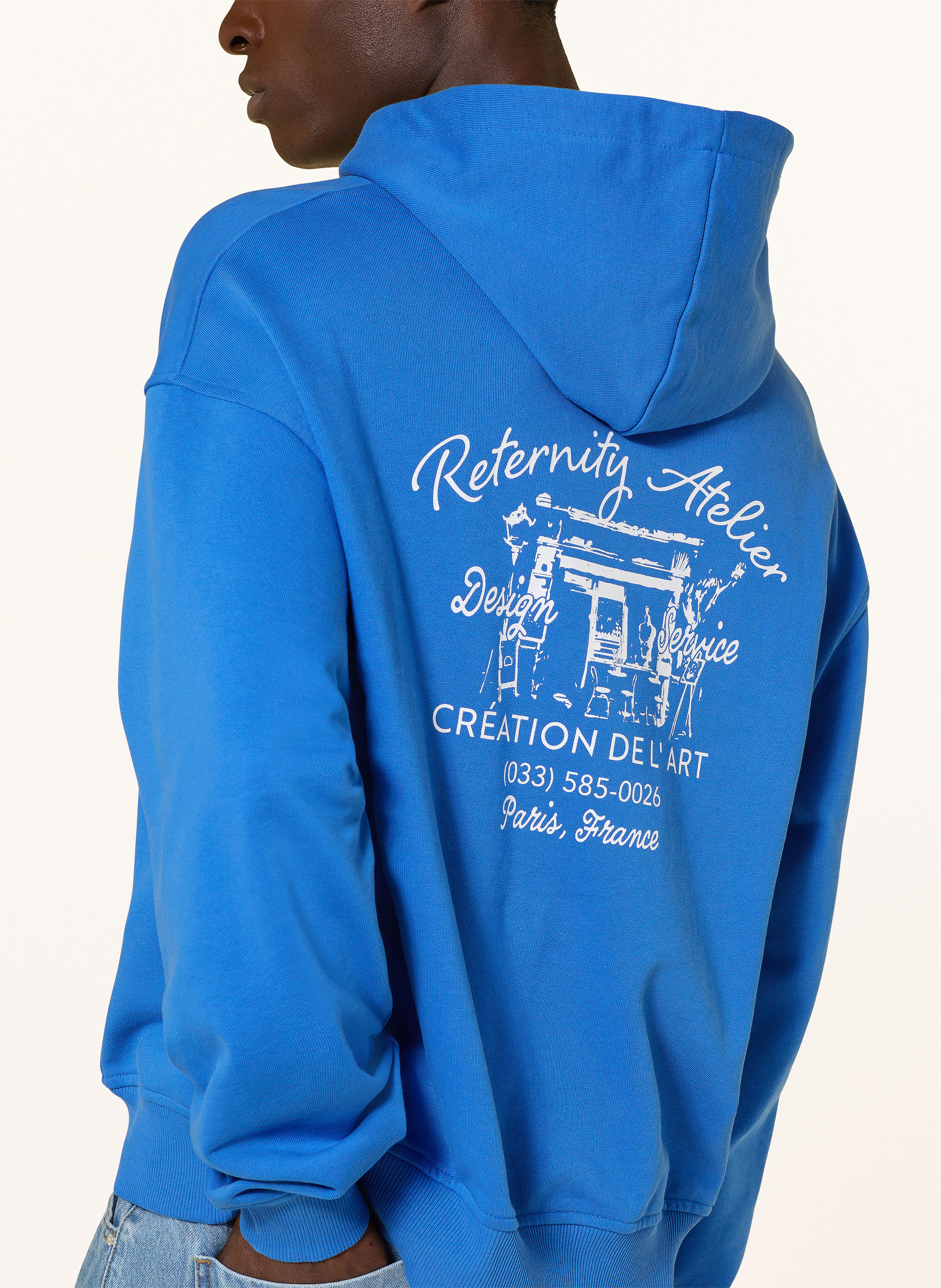 Thumbnail - Reternity Hoodie De L'art blau