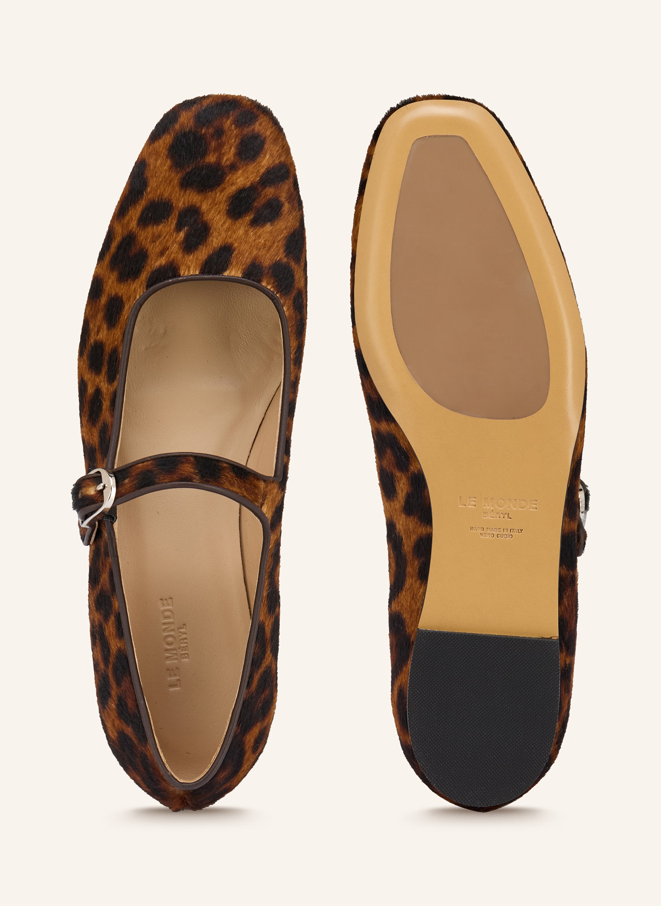 Thumbnail - Le Monde Béryl Mary-Jane-Ballerinas braun