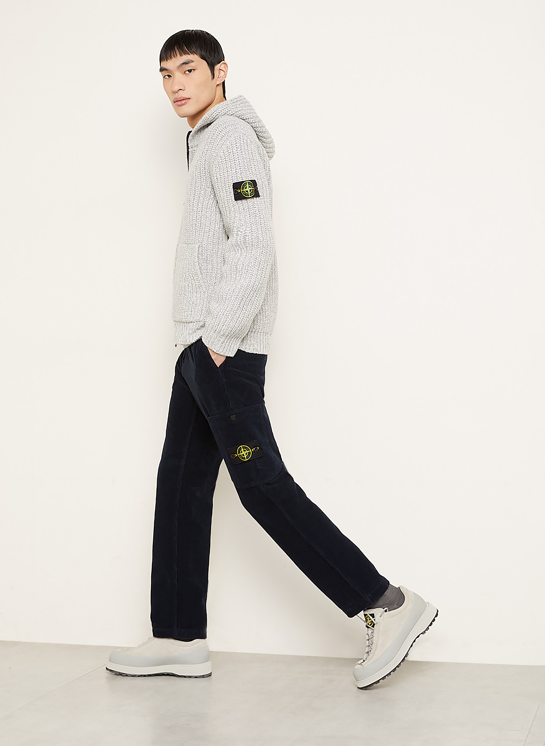 Thumbnail - Stone Island Cordchino Tapered Fit blau