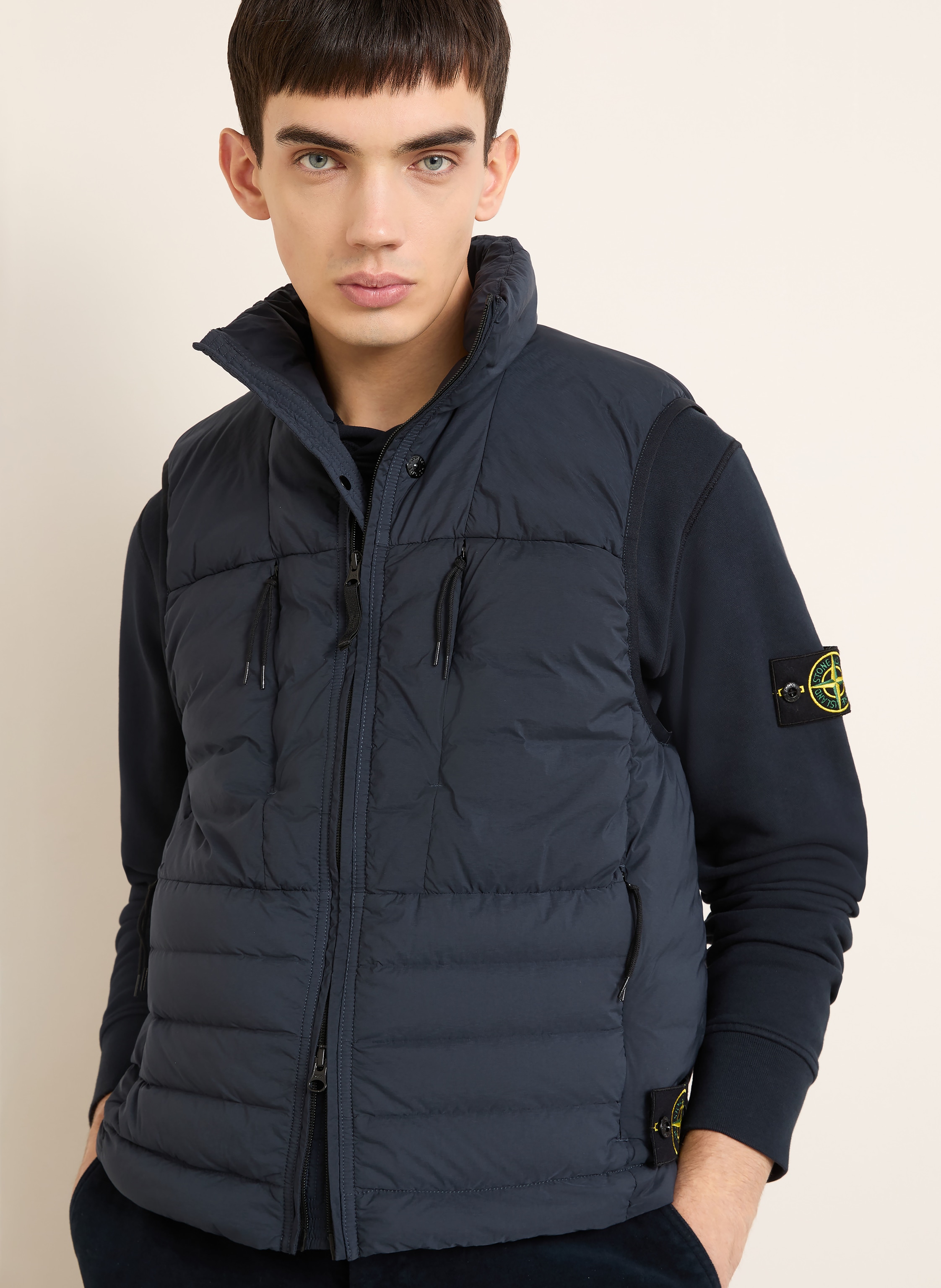 Thumbnail - Stone Island Daunenweste blau