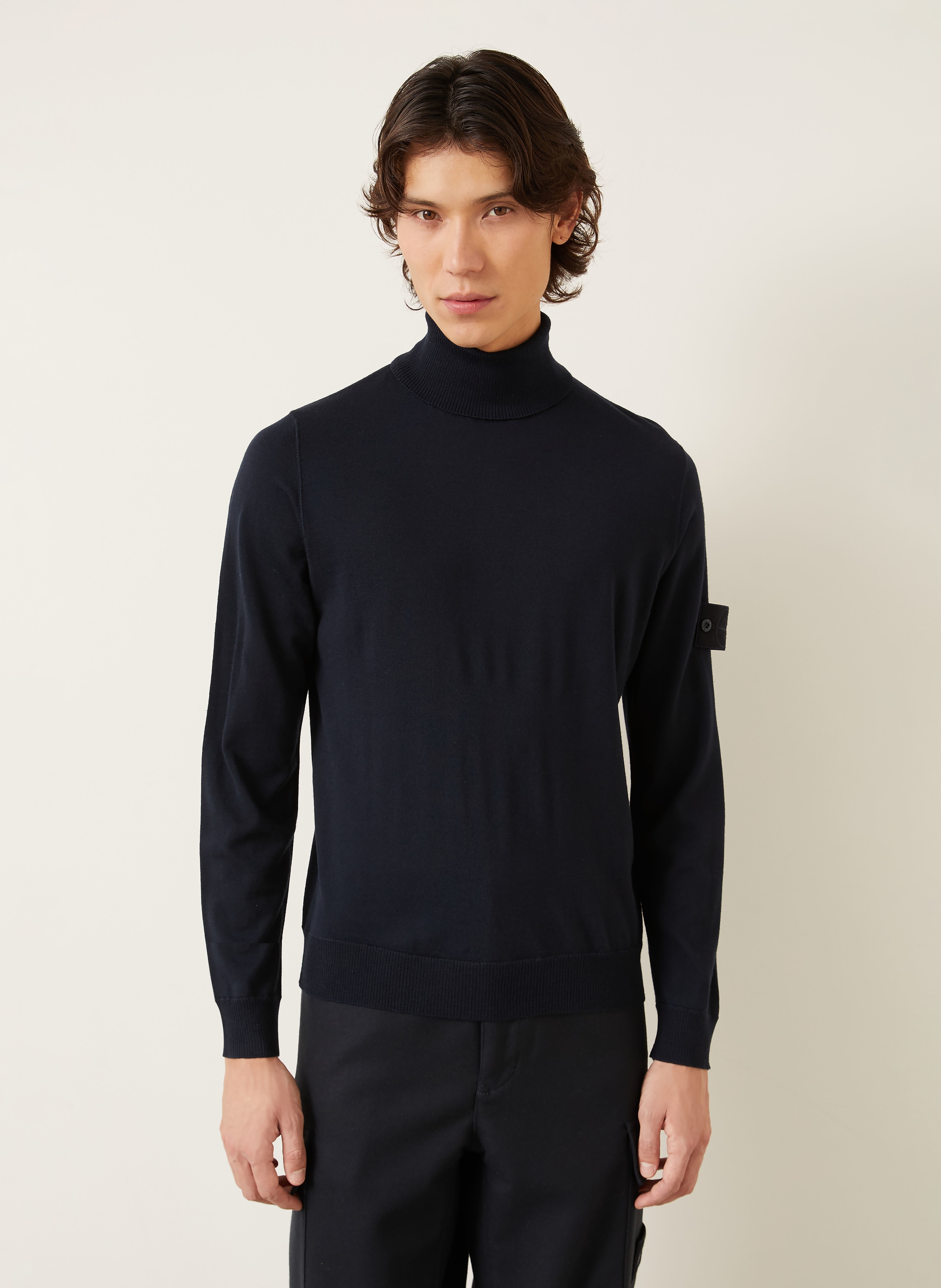 Thumbnail - Stone Island Rolkragenpullover Ghost blau