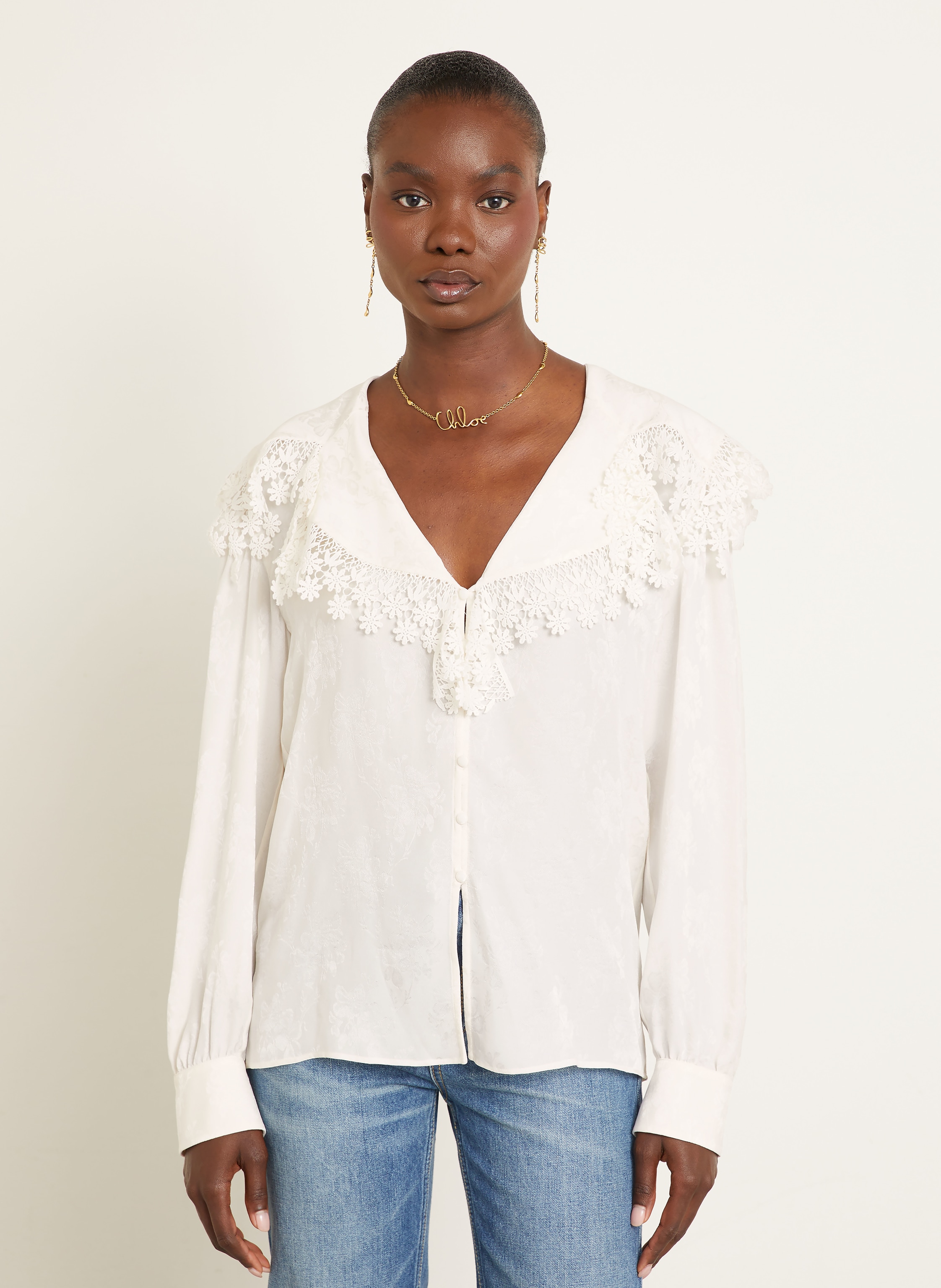 Thumbnail - Chloé Bluse weiss