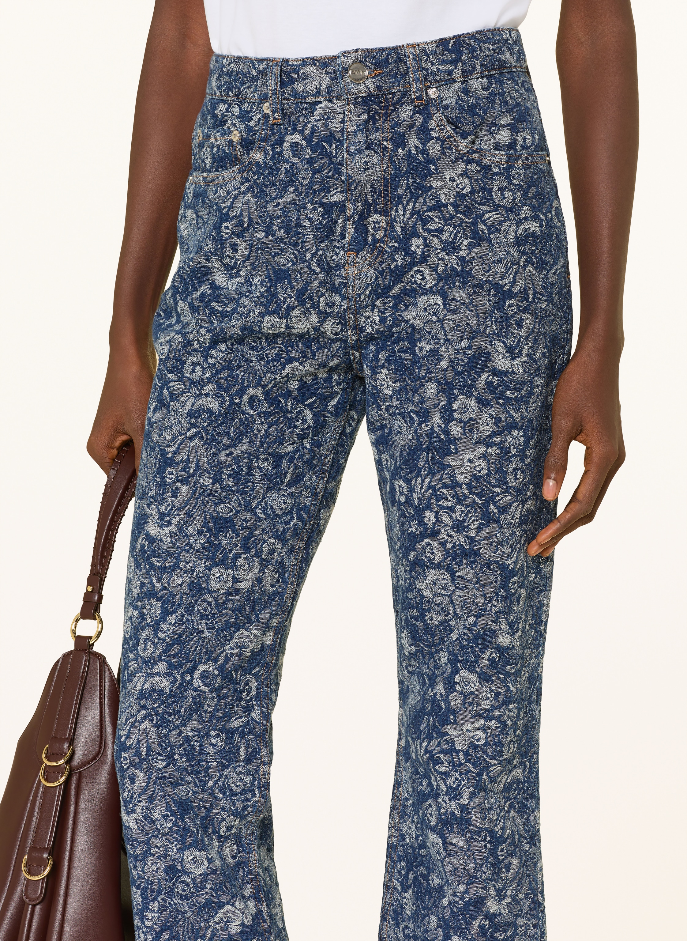 Thumbnail - Ganni Bootcut Jeans Betzy blau