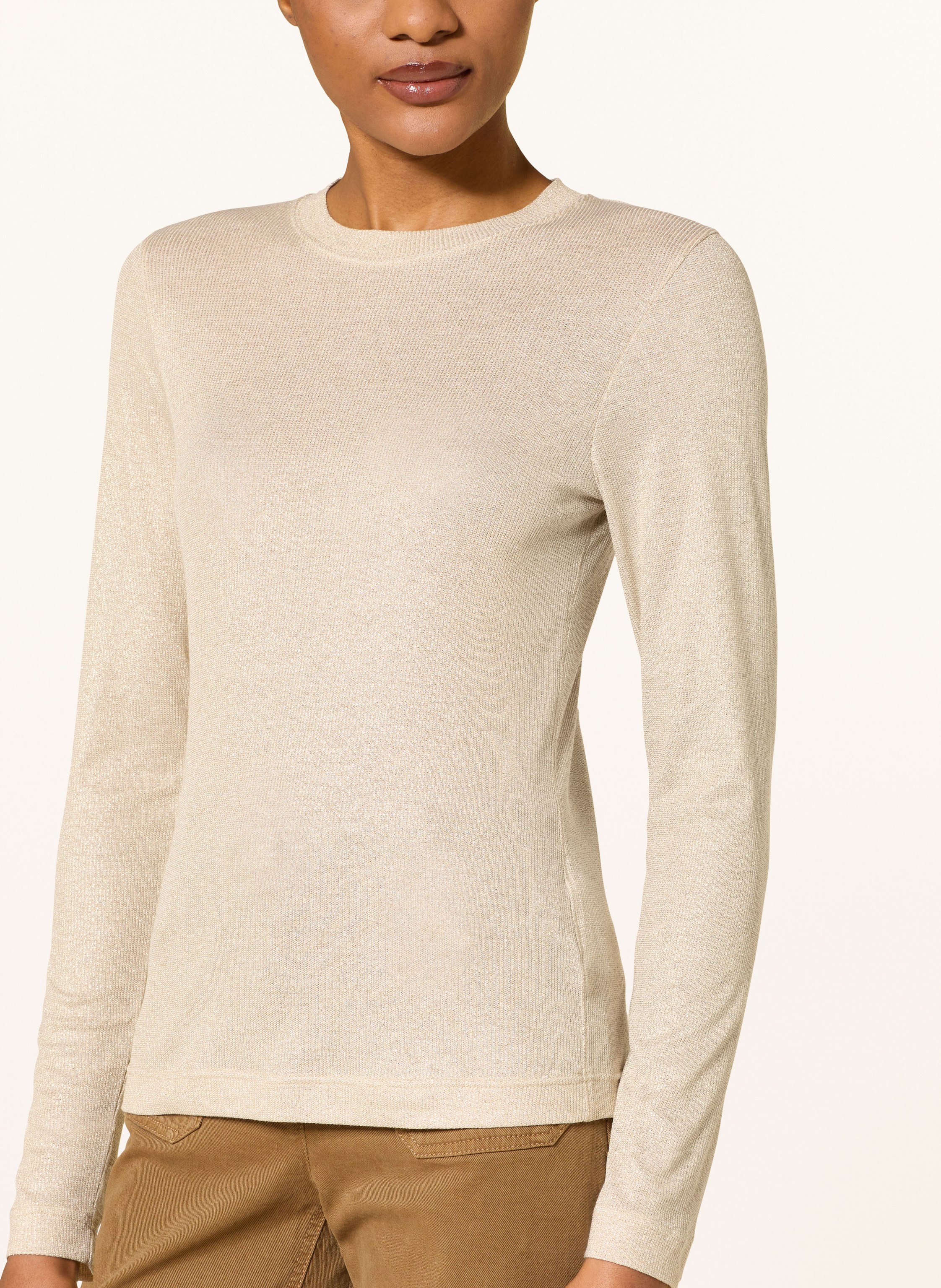 Thumbnail - Lilienfels Longsleeve Mit Glitzergarn gold