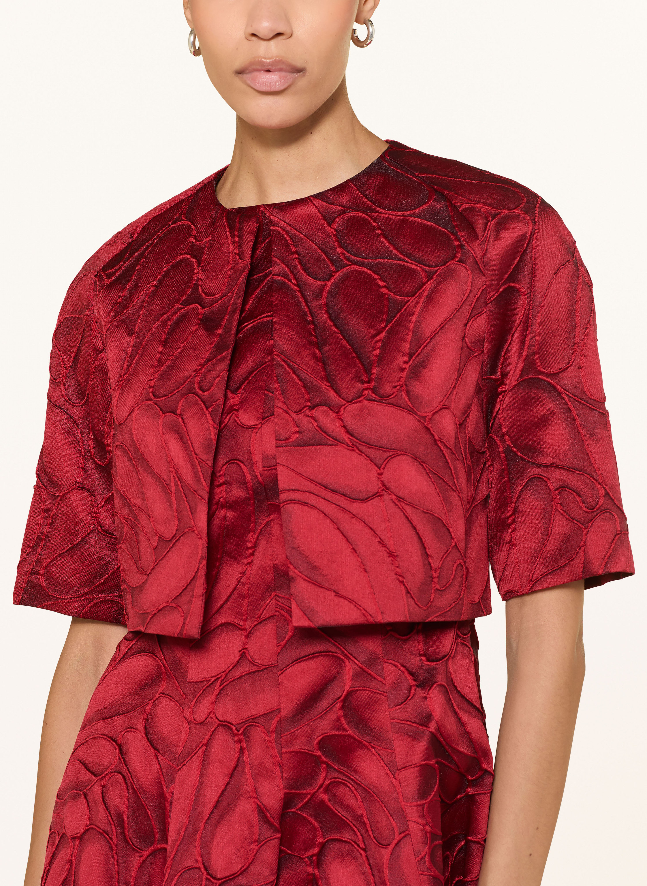 Thumbnail - Talbot Runhof Jacquard-Bolero rot