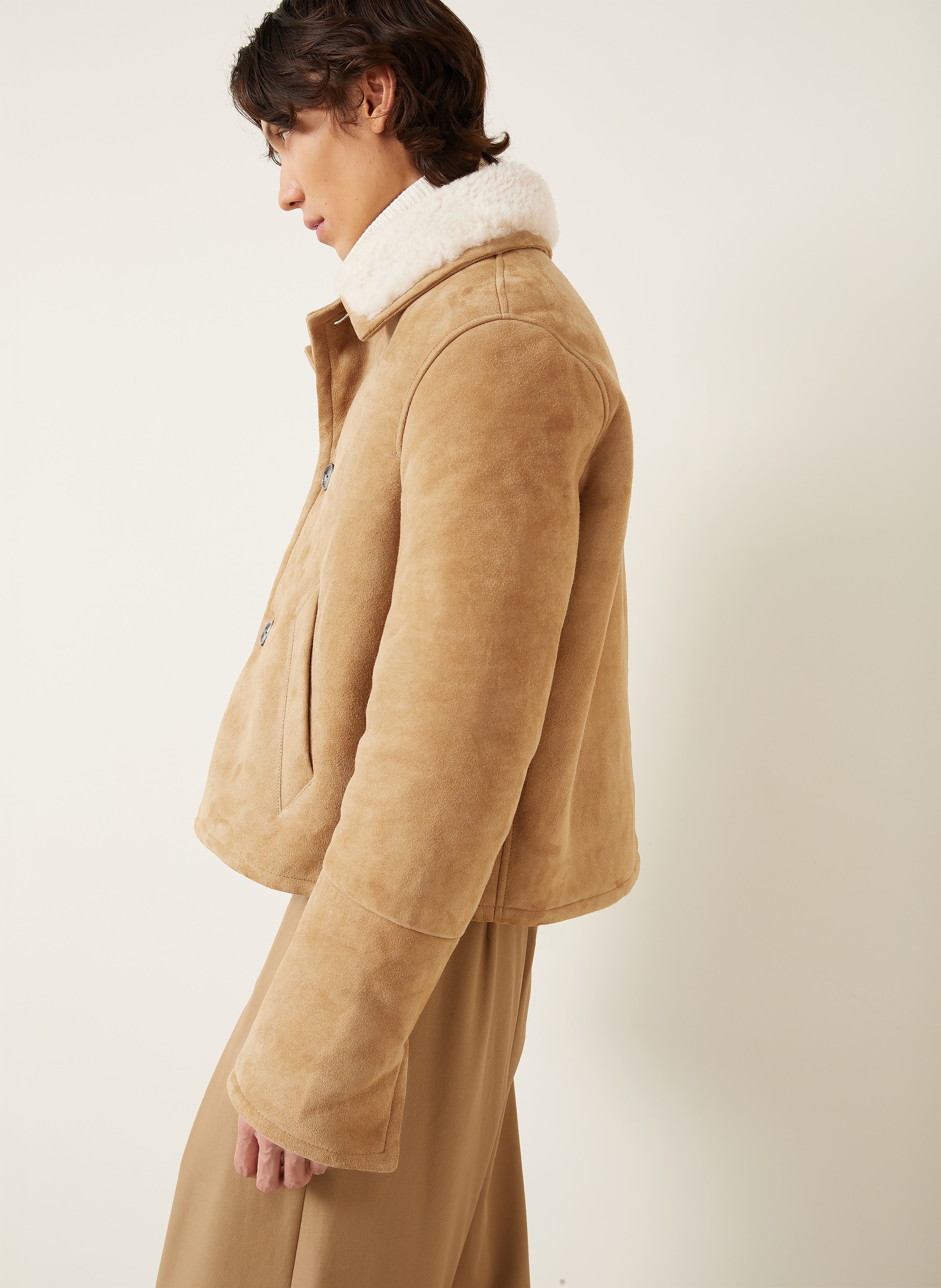 Thumbnail - Ami Paris Lederjacke braun