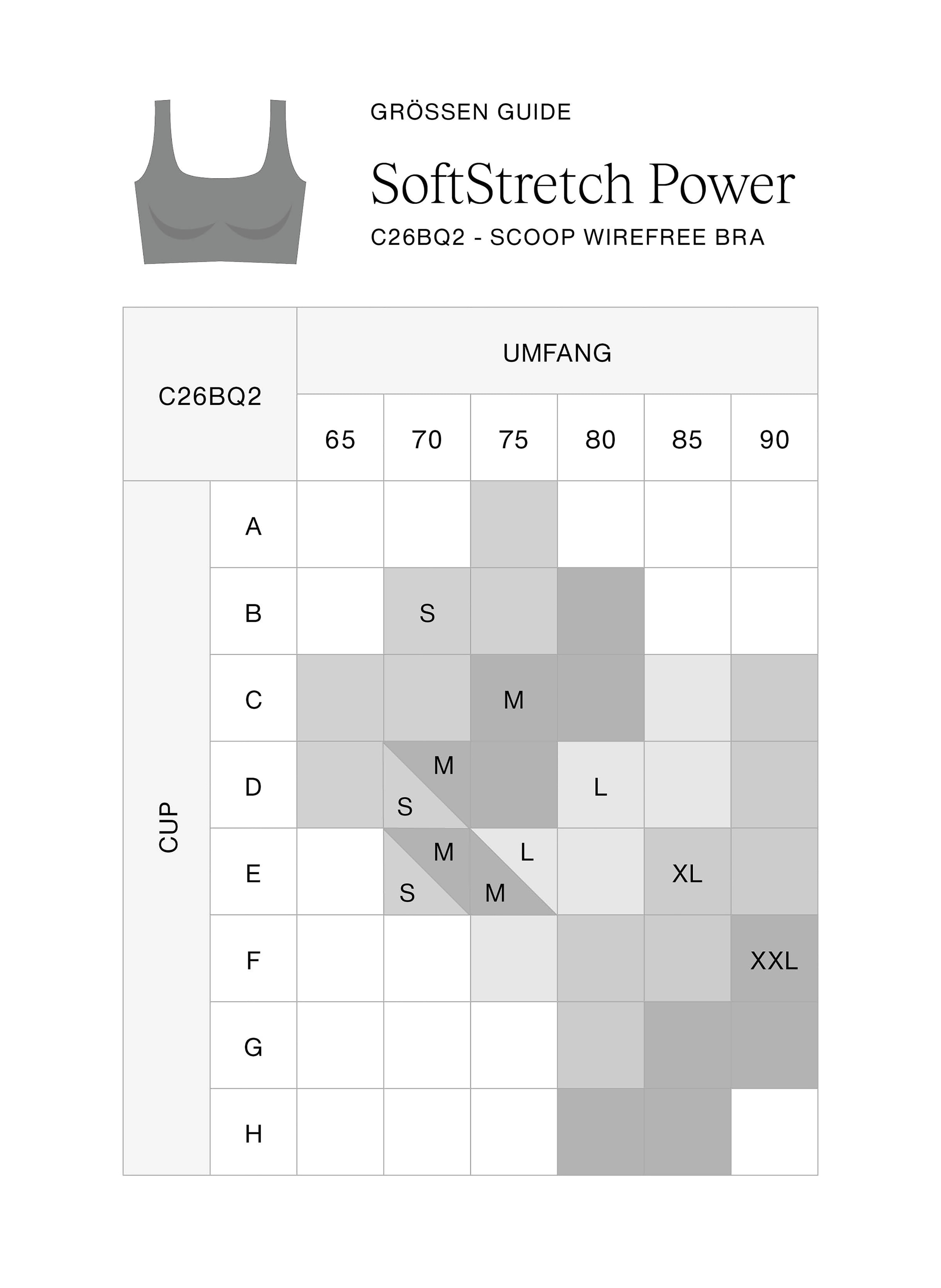 Thumbnail - Chantelle Bustier Softstretch Power grau