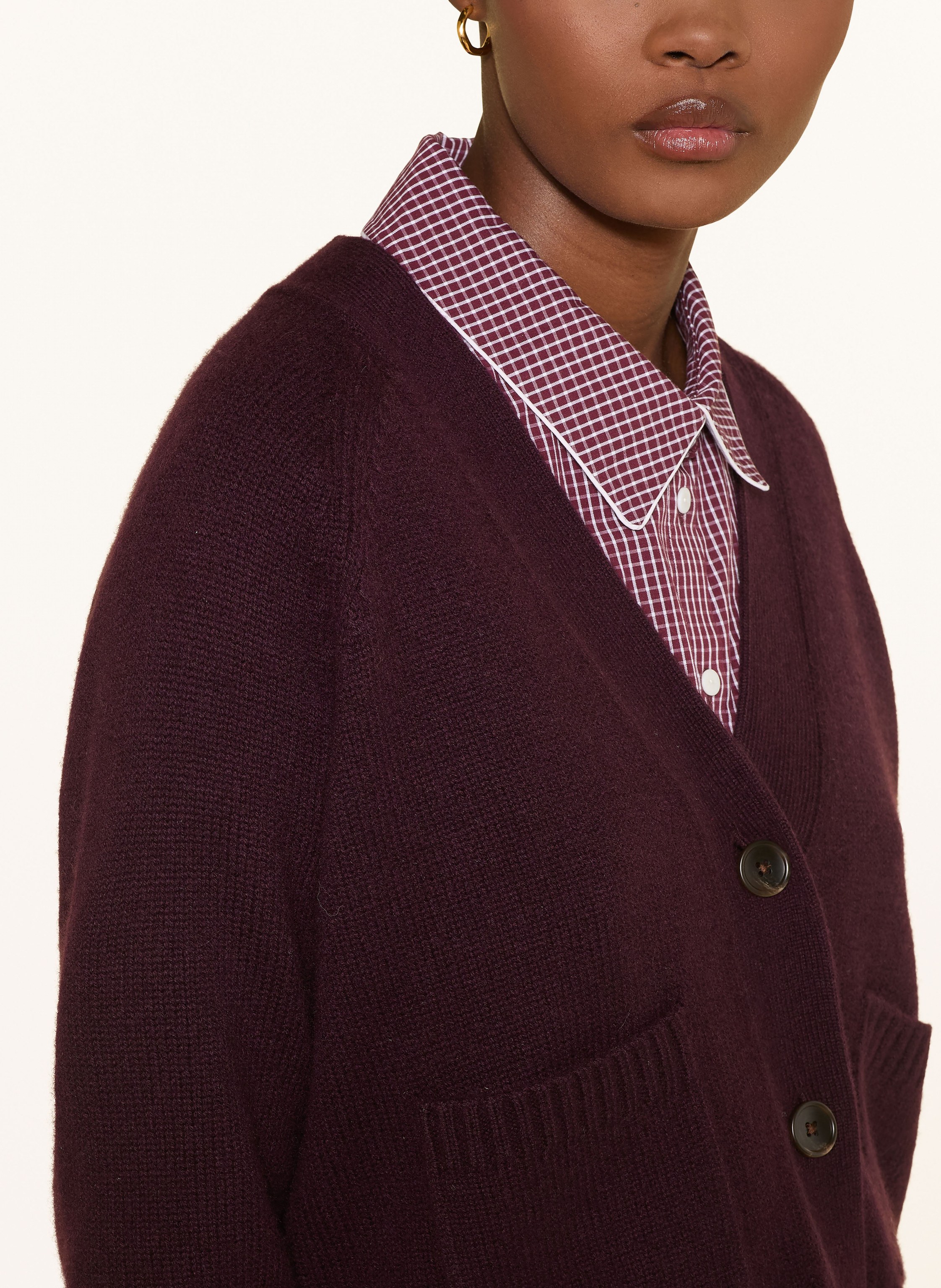 Thumbnail - Mrs & Hugs Strickjacke Mit Cashmere rot