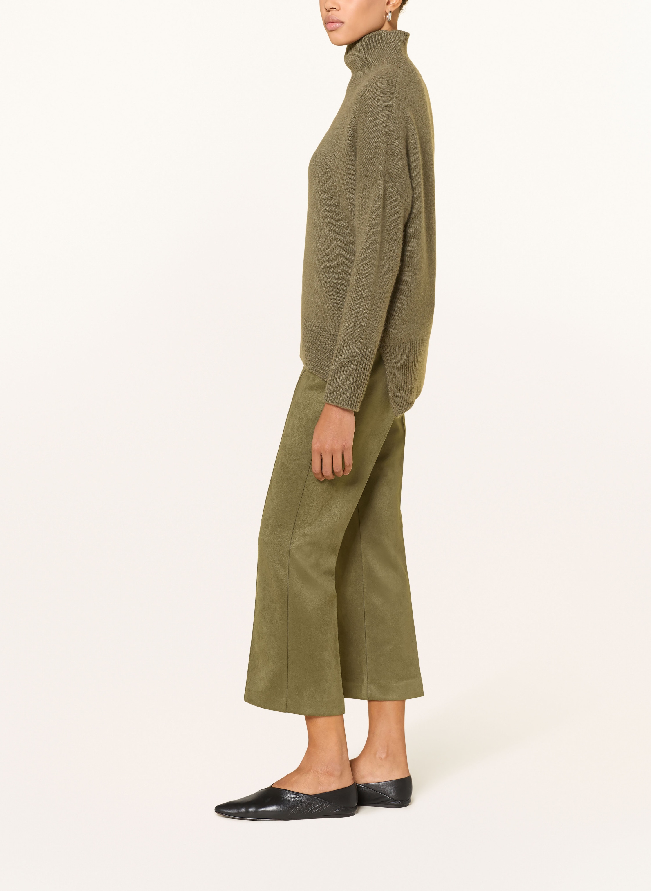 Thumbnail - More & More 7/8-Hose In Lederoptik gruen