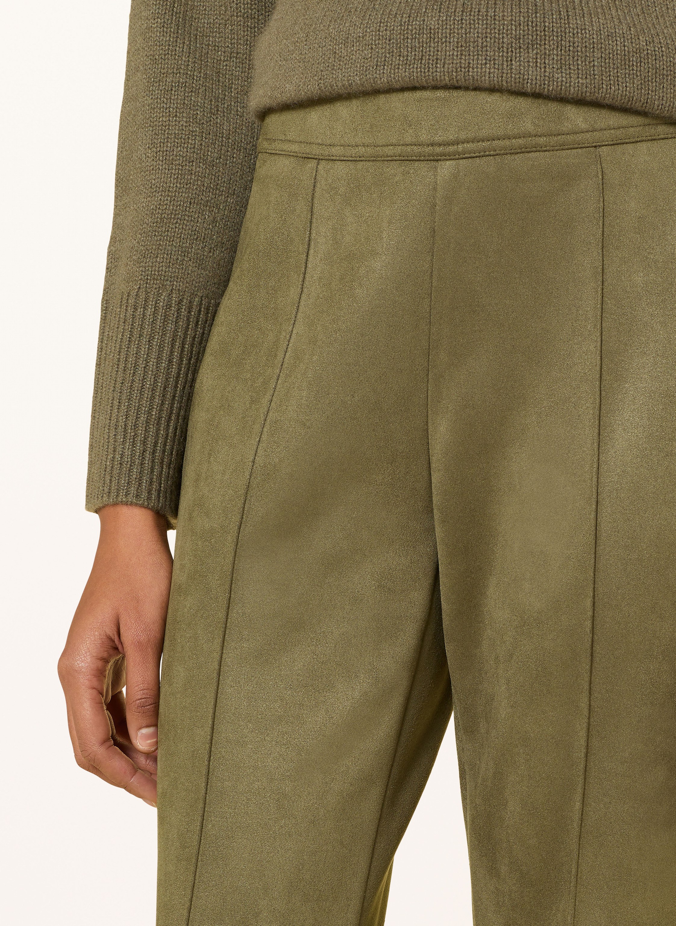 Thumbnail - More & More 7/8-Hose In Lederoptik gruen