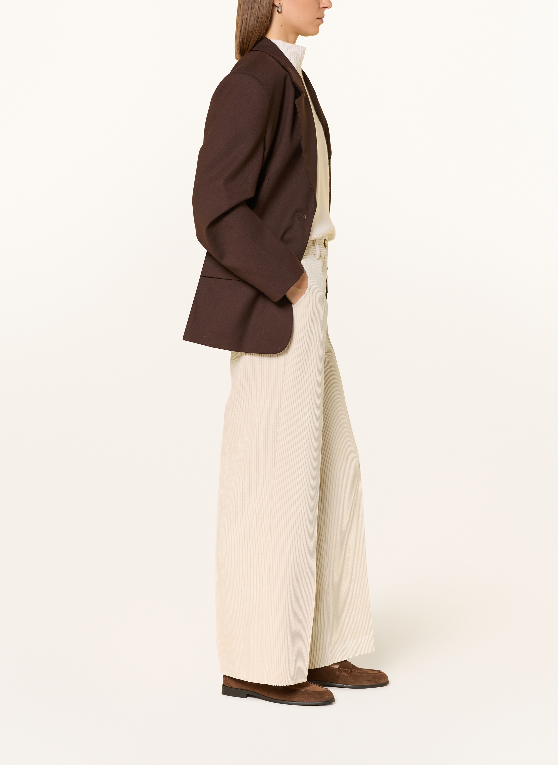 Thumbnail - More & More Marlenehose Aus Cord beige