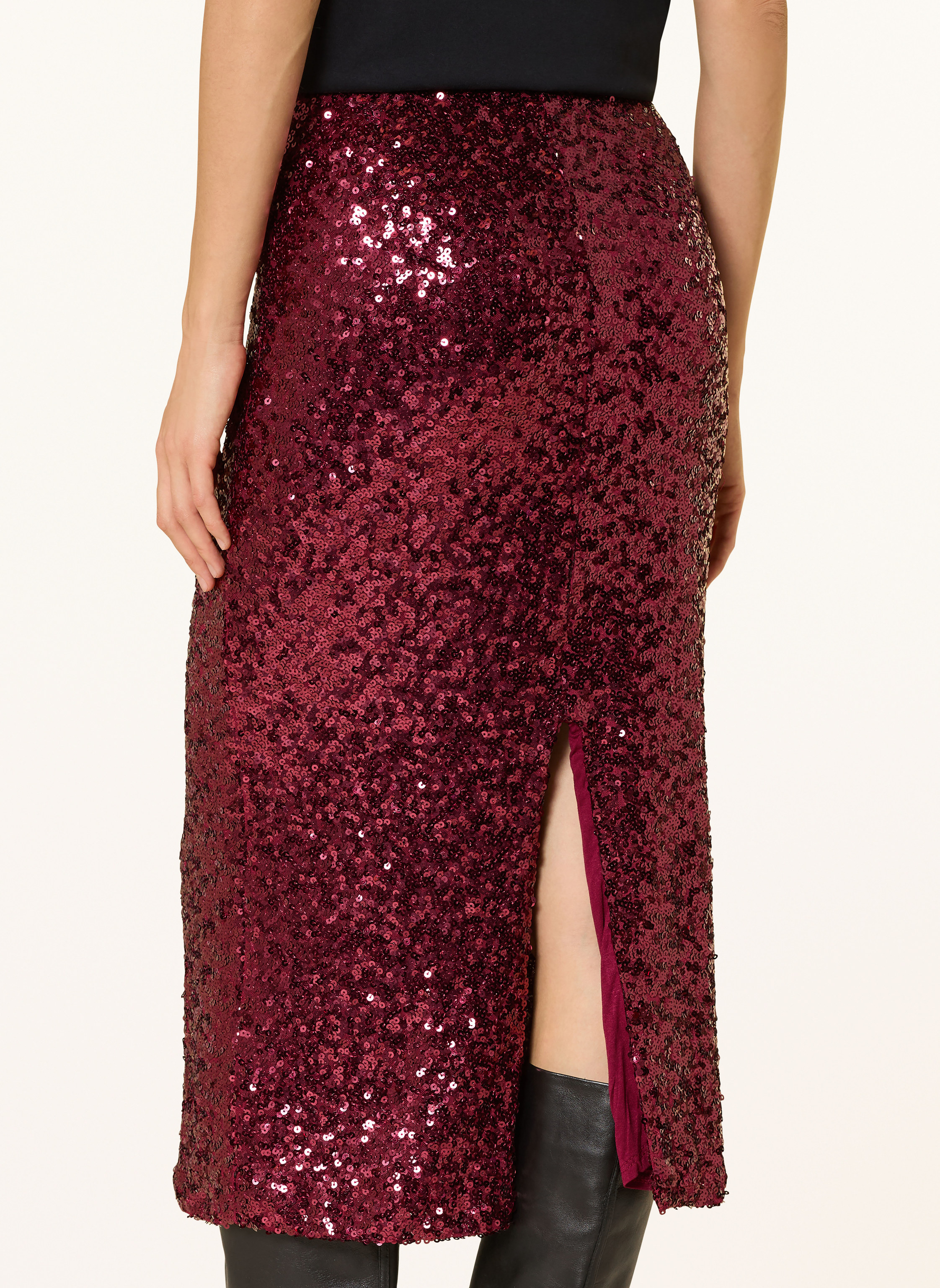 Thumbnail - Miss Goodlife Rock Mit Pailletten rot