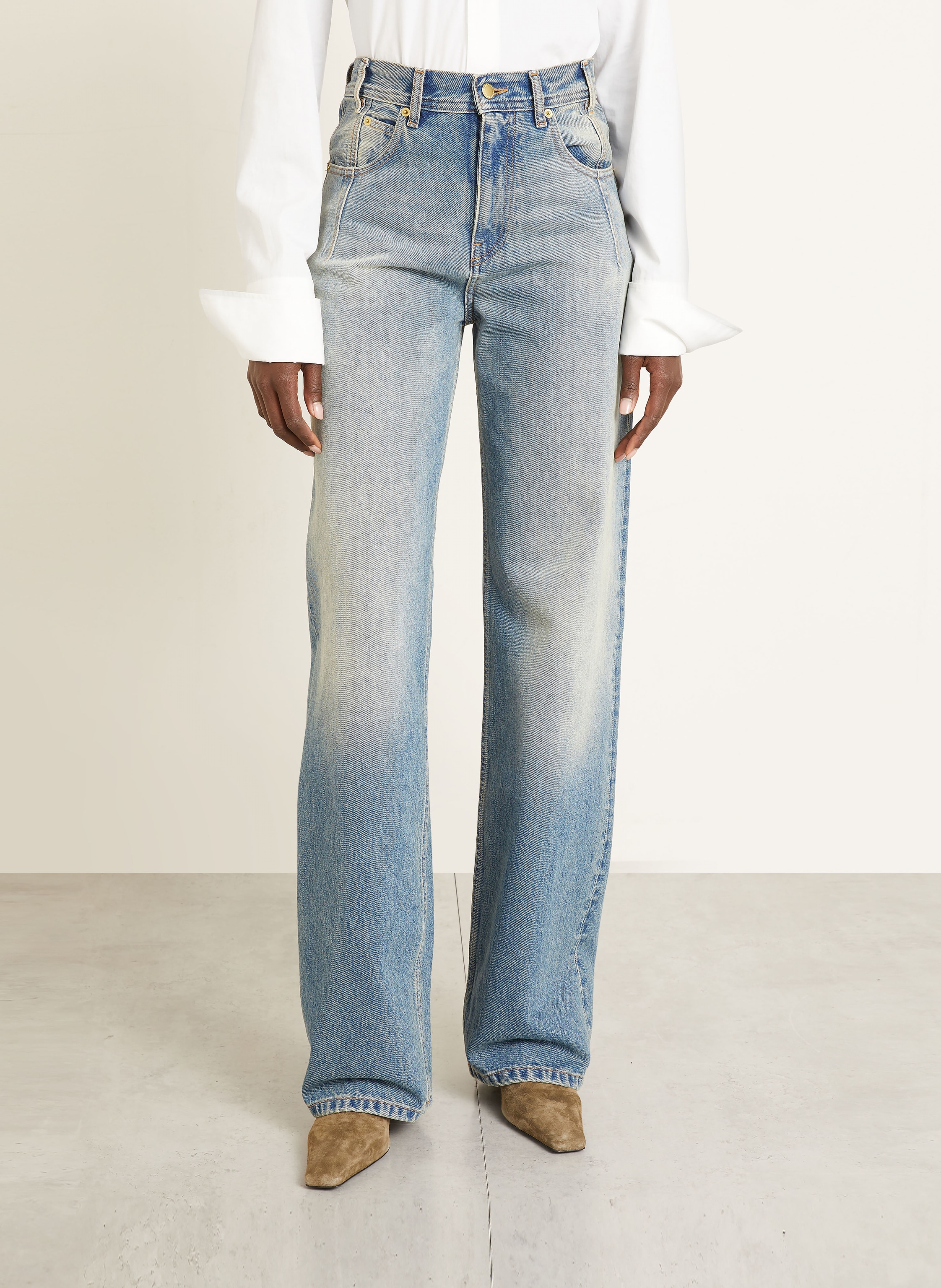 Thumbnail - Darkpark Straight Jeans Lu blau