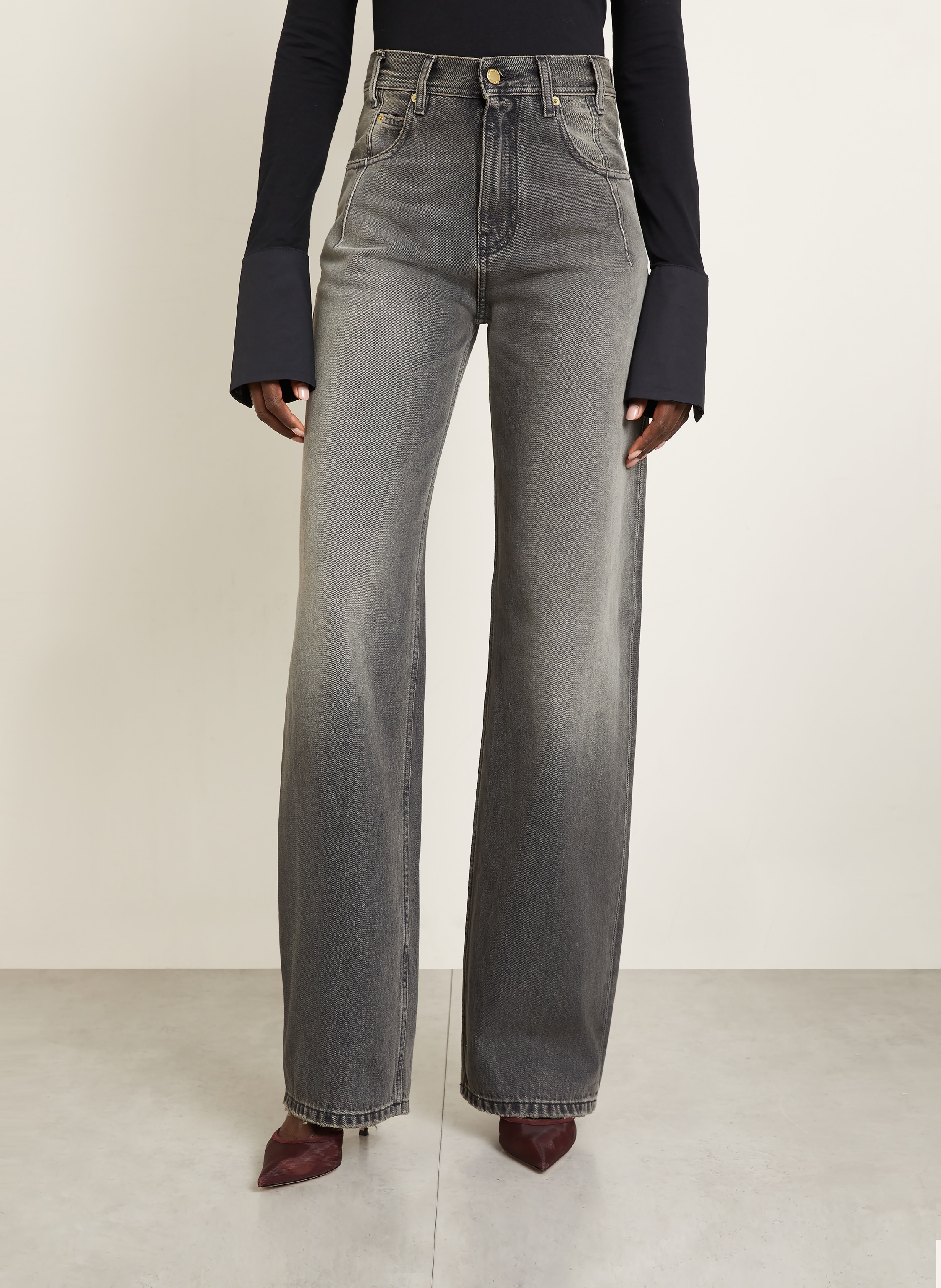 Thumbnail - Darkpark Straight Jeans Lu schwarz