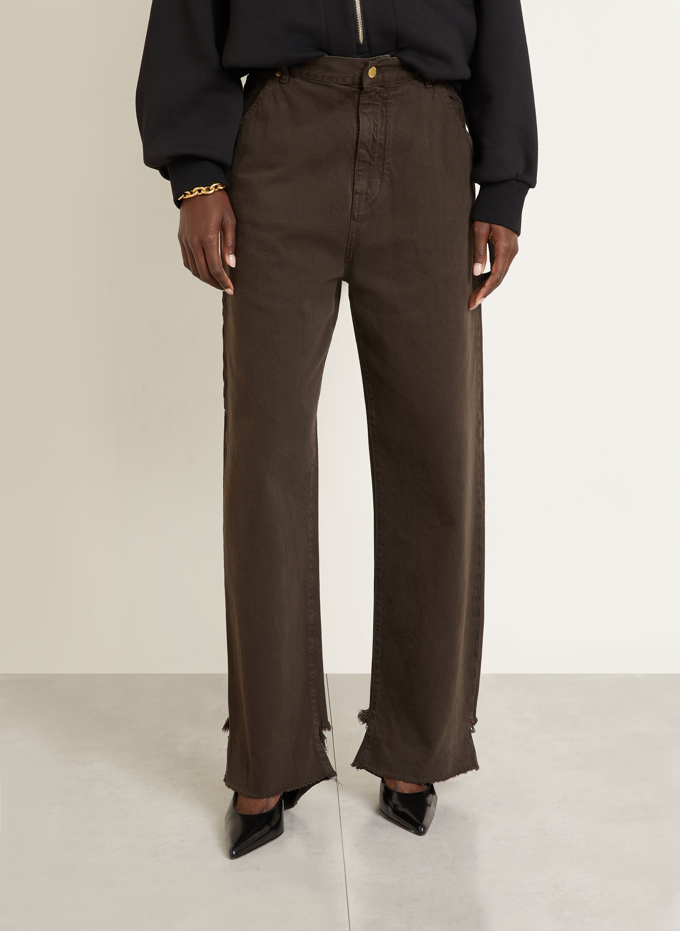 Thumbnail - Darkpark Wide Leg Jeans Lisa braun