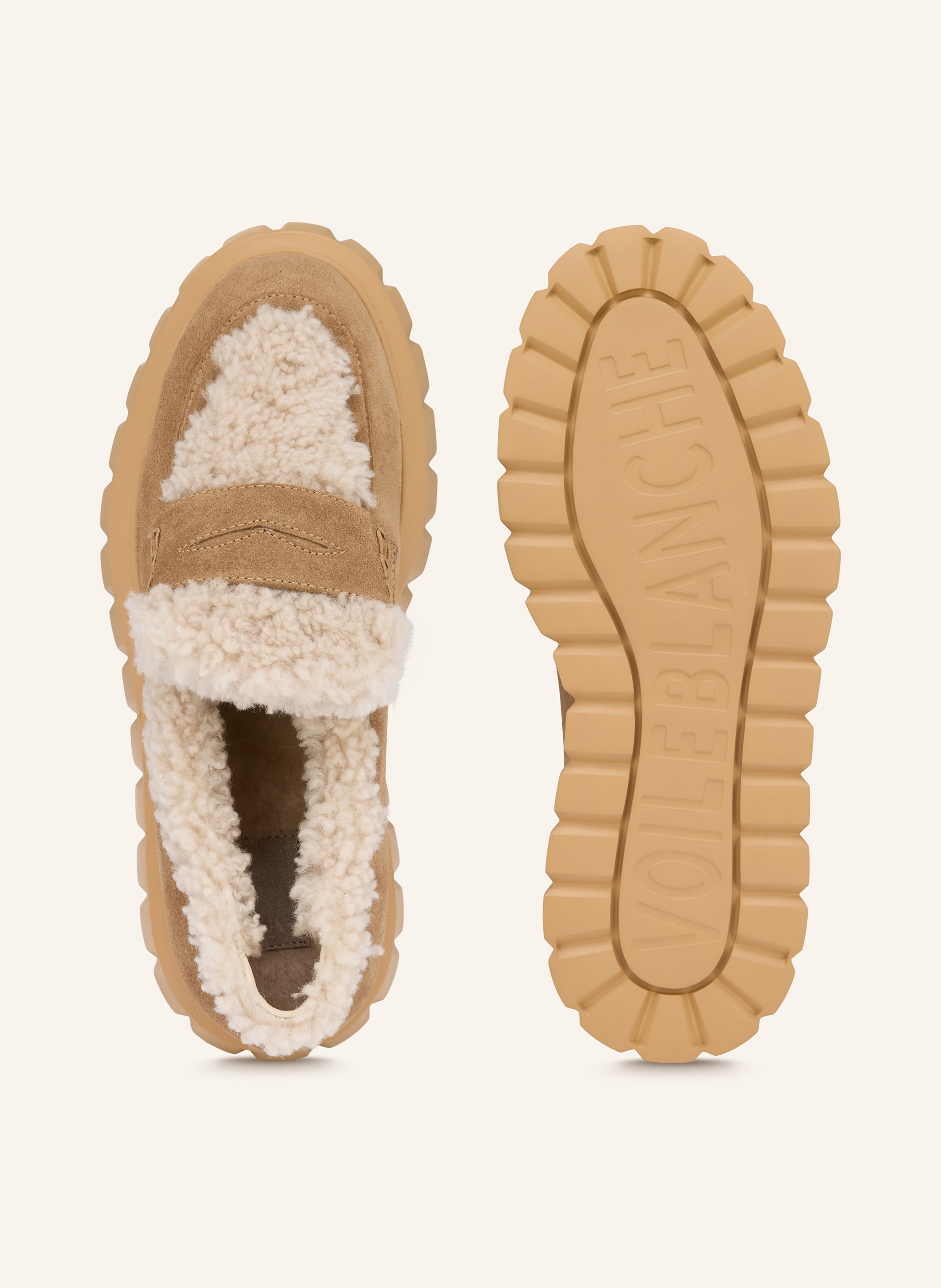 Thumbnail - Voile Blanche Plateau-Loafer Grenelle braun