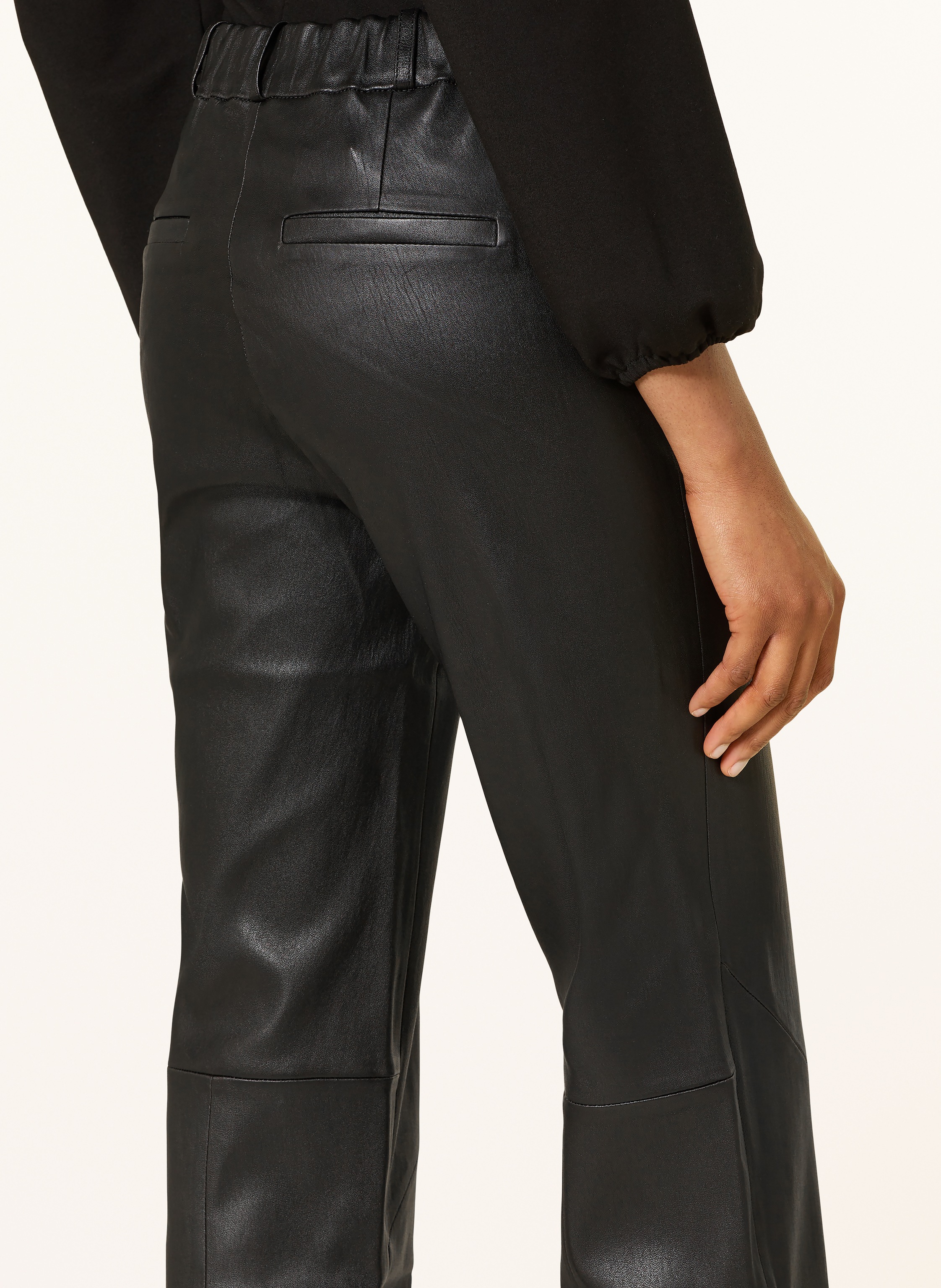 Thumbnail - Studio Ar Lederhose Maleah schwarz