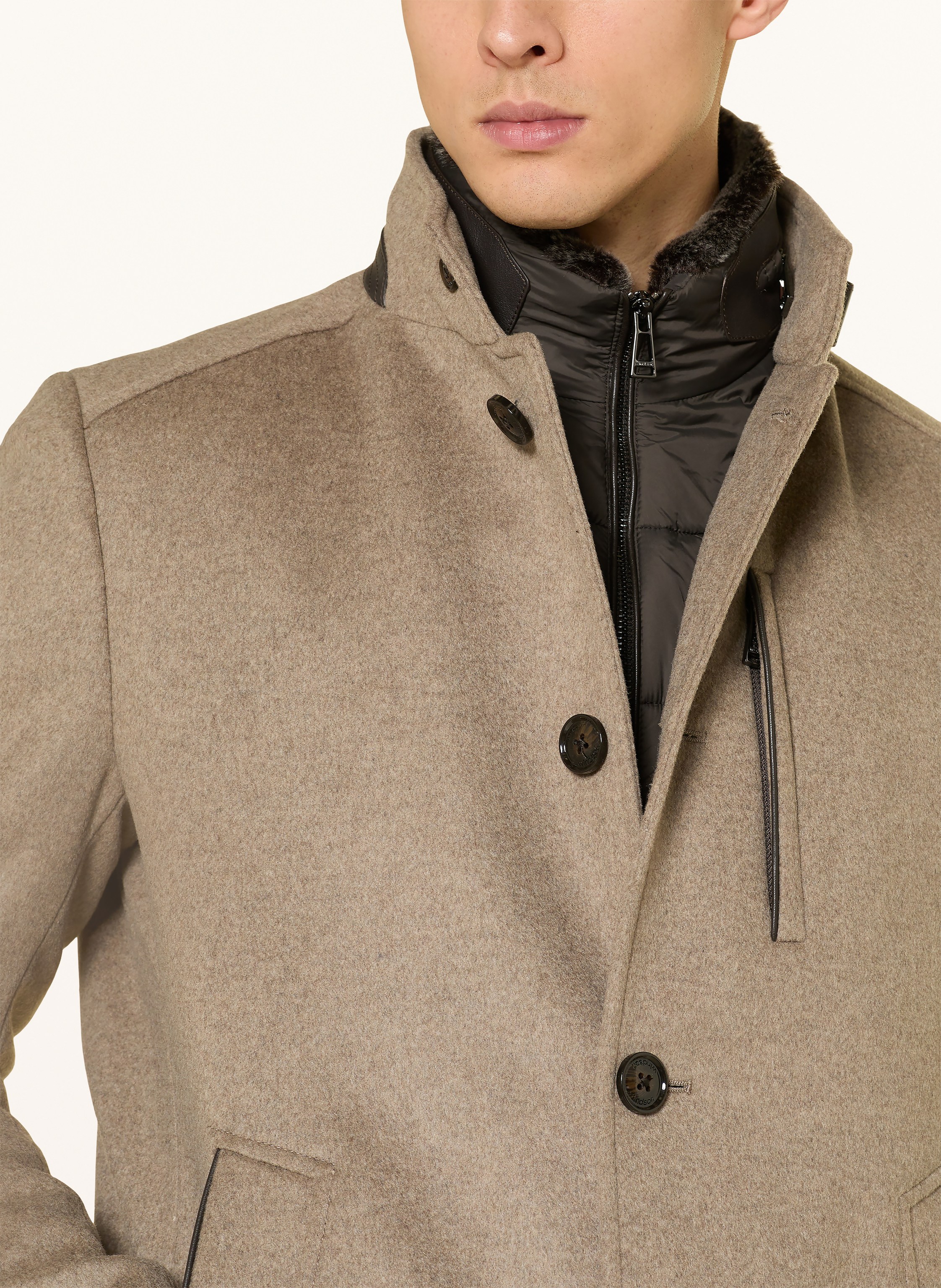 Thumbnail - Windsor. Wollmantel rivano3 Mit Herausnehmbarer Blende beige