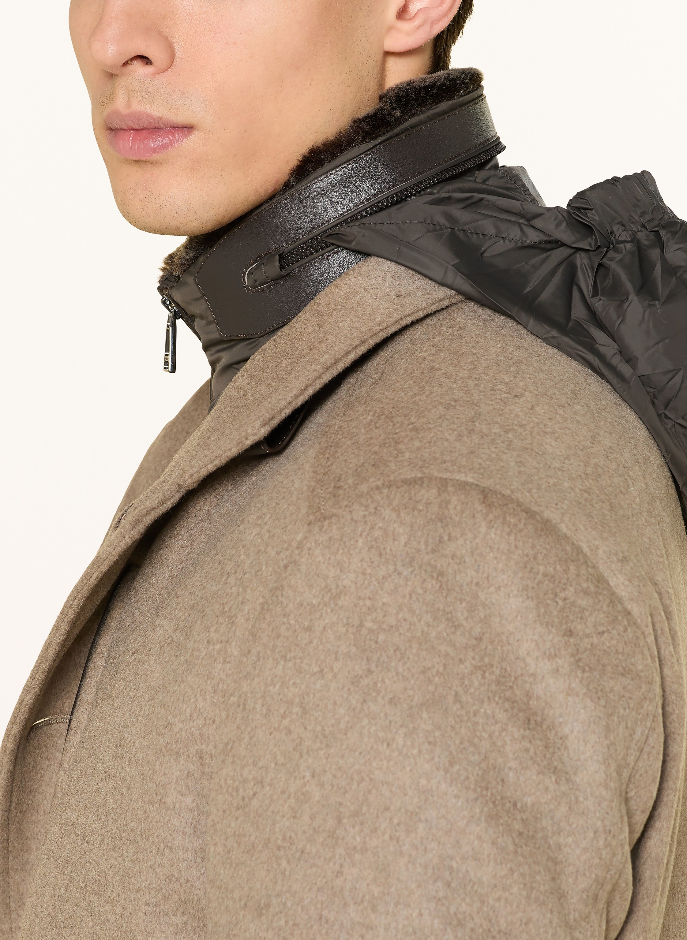 Thumbnail - Windsor. Wollmantel rivano3 Mit Herausnehmbarer Blende beige