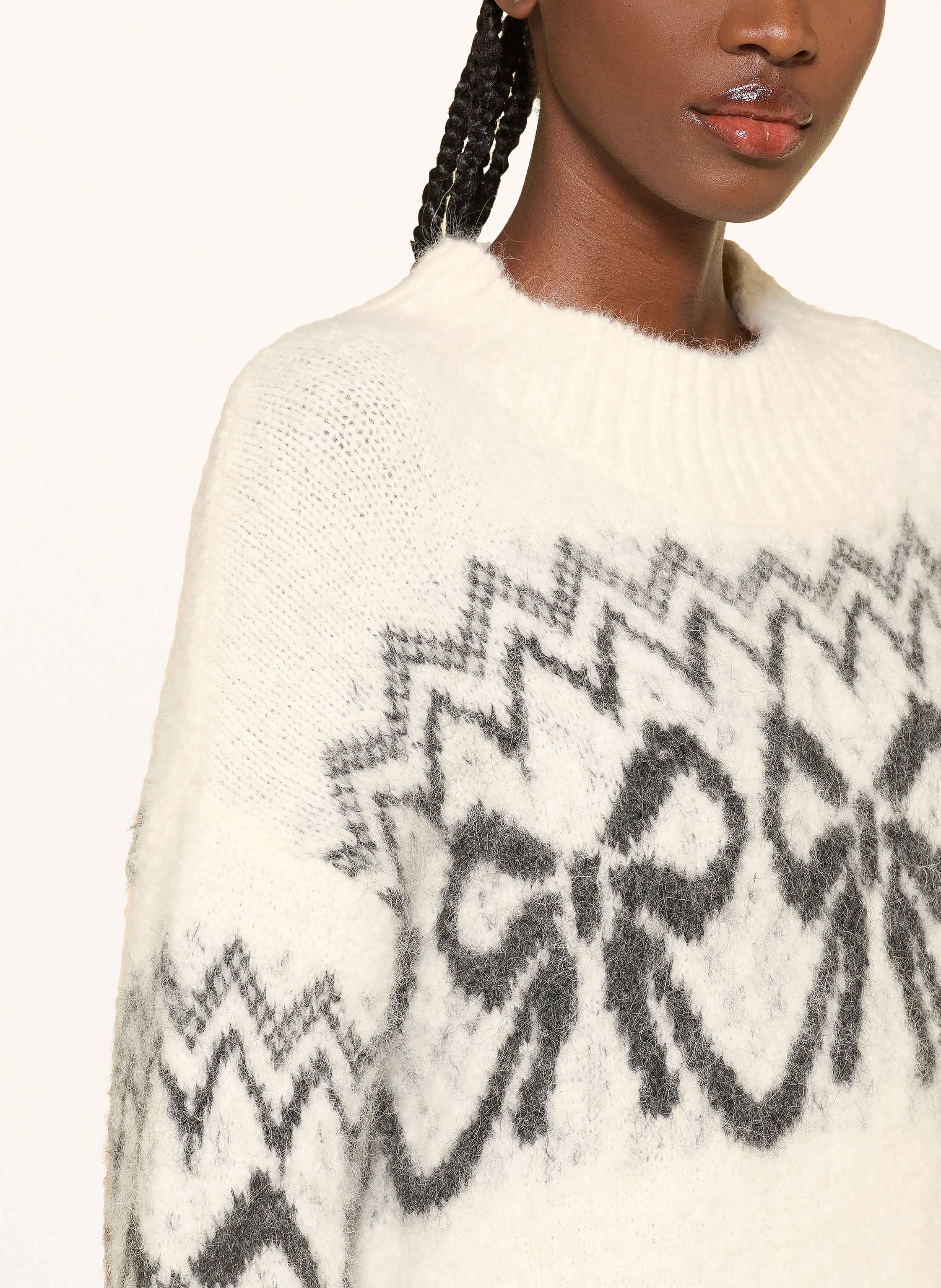 Thumbnail - Mrs & Hugs Pullover Mit Alpaka weiss