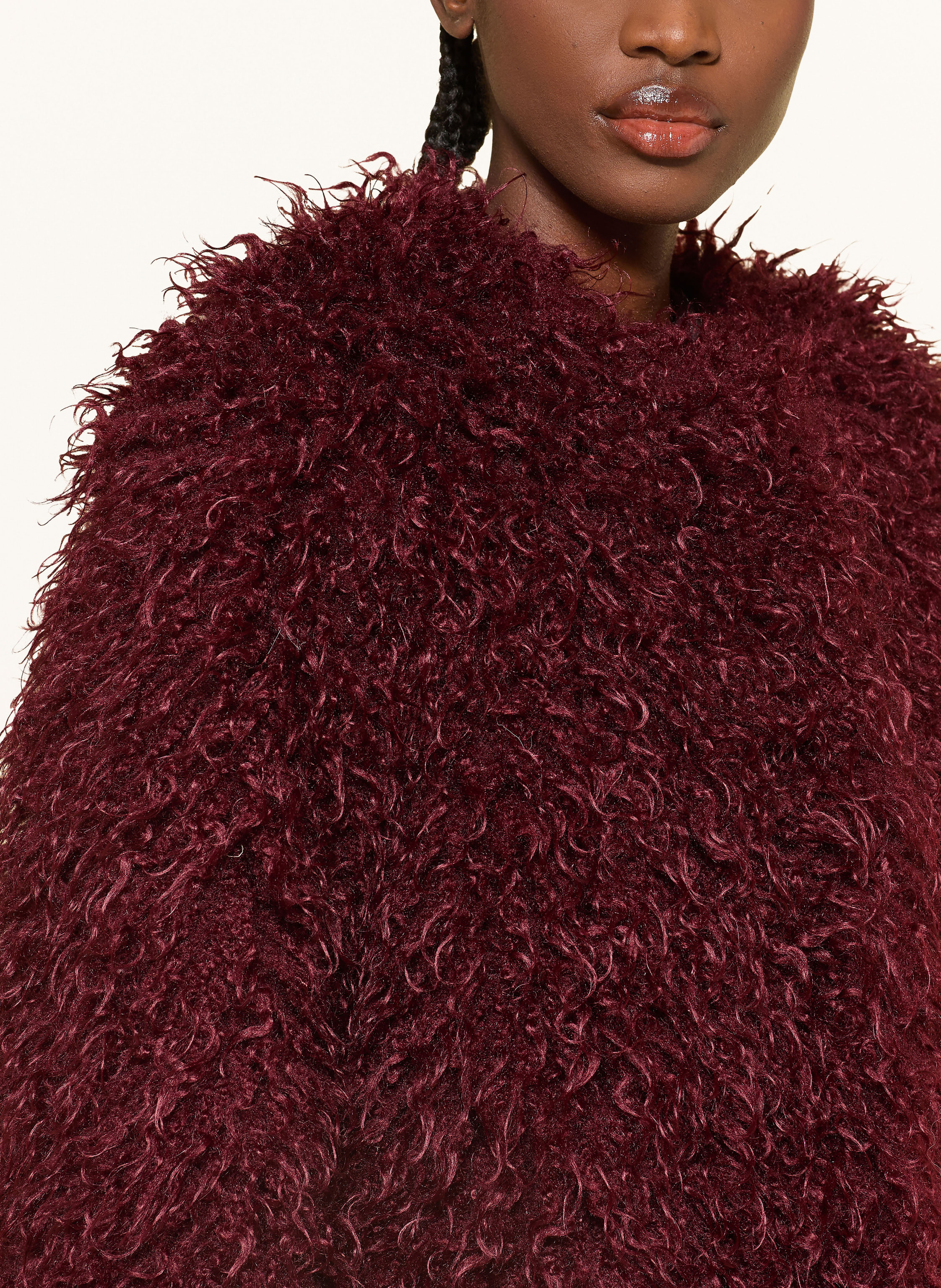 Thumbnail - Mrs & Hugs Kunstfell-Jacke rot