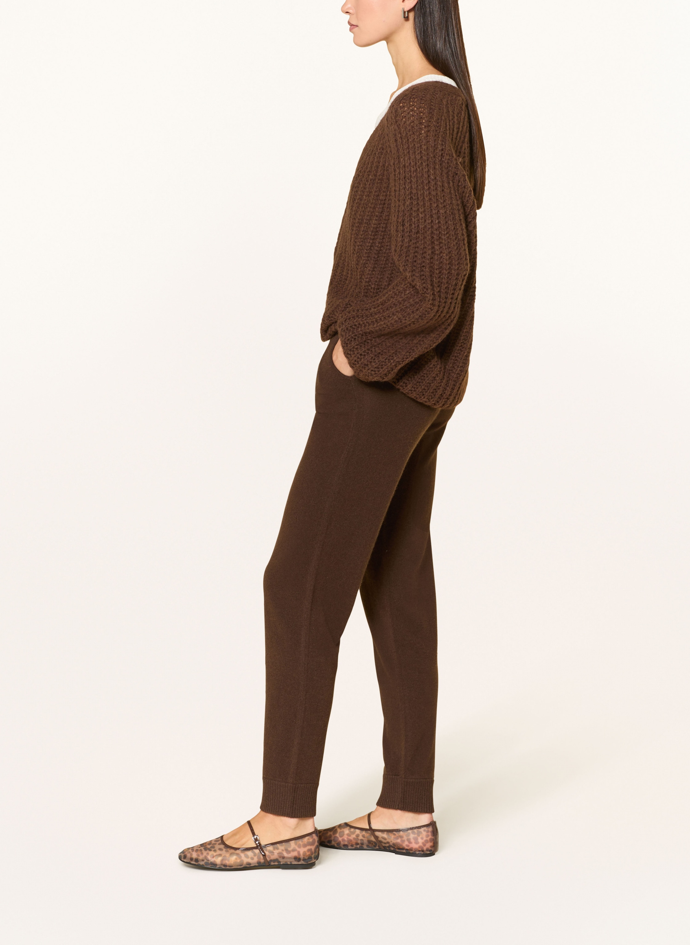 Thumbnail - From Future Strickhose Aus Cashmere braun