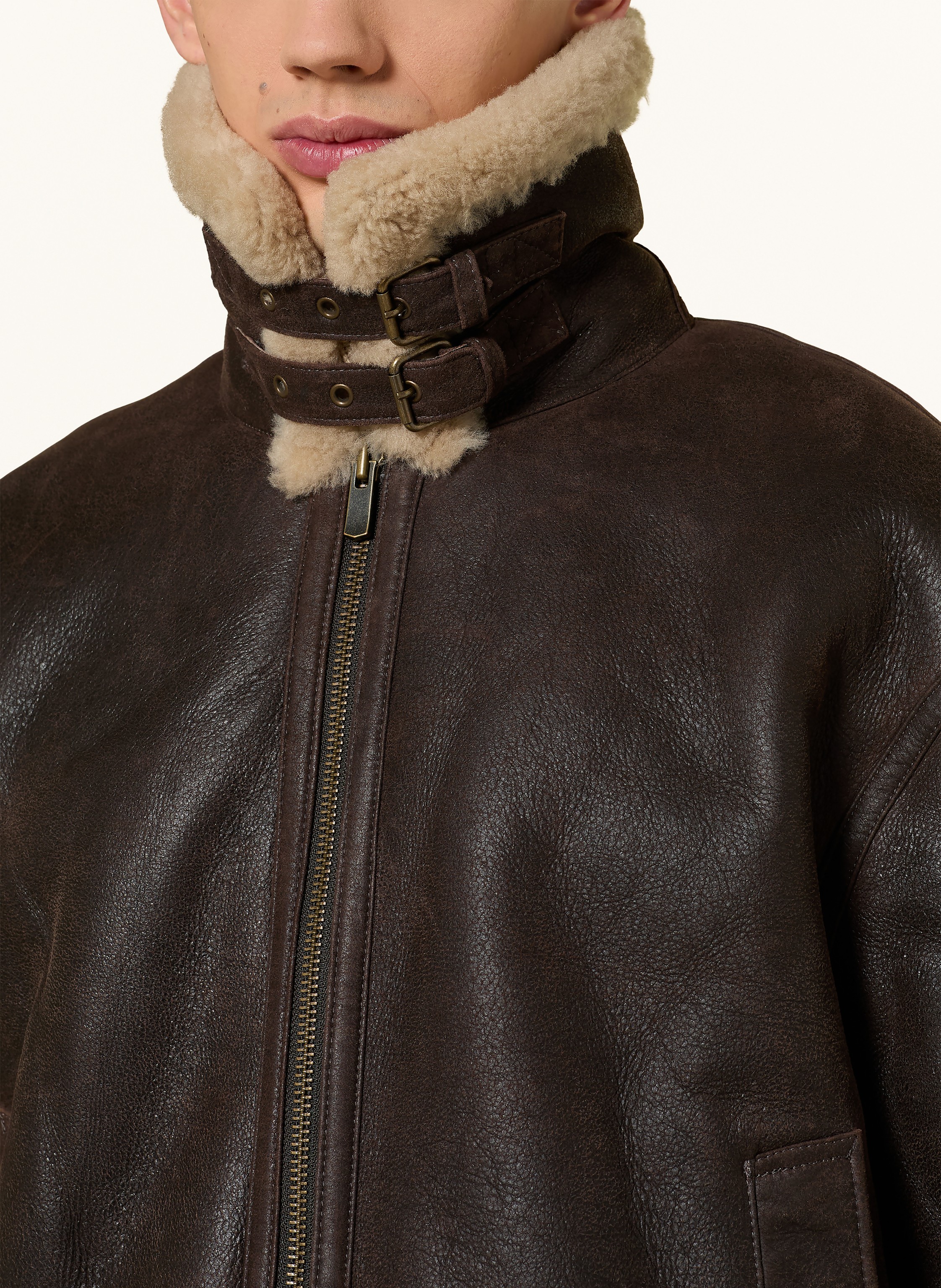 Thumbnail - Arma Lederjacke Sano Aus Lammfell braun