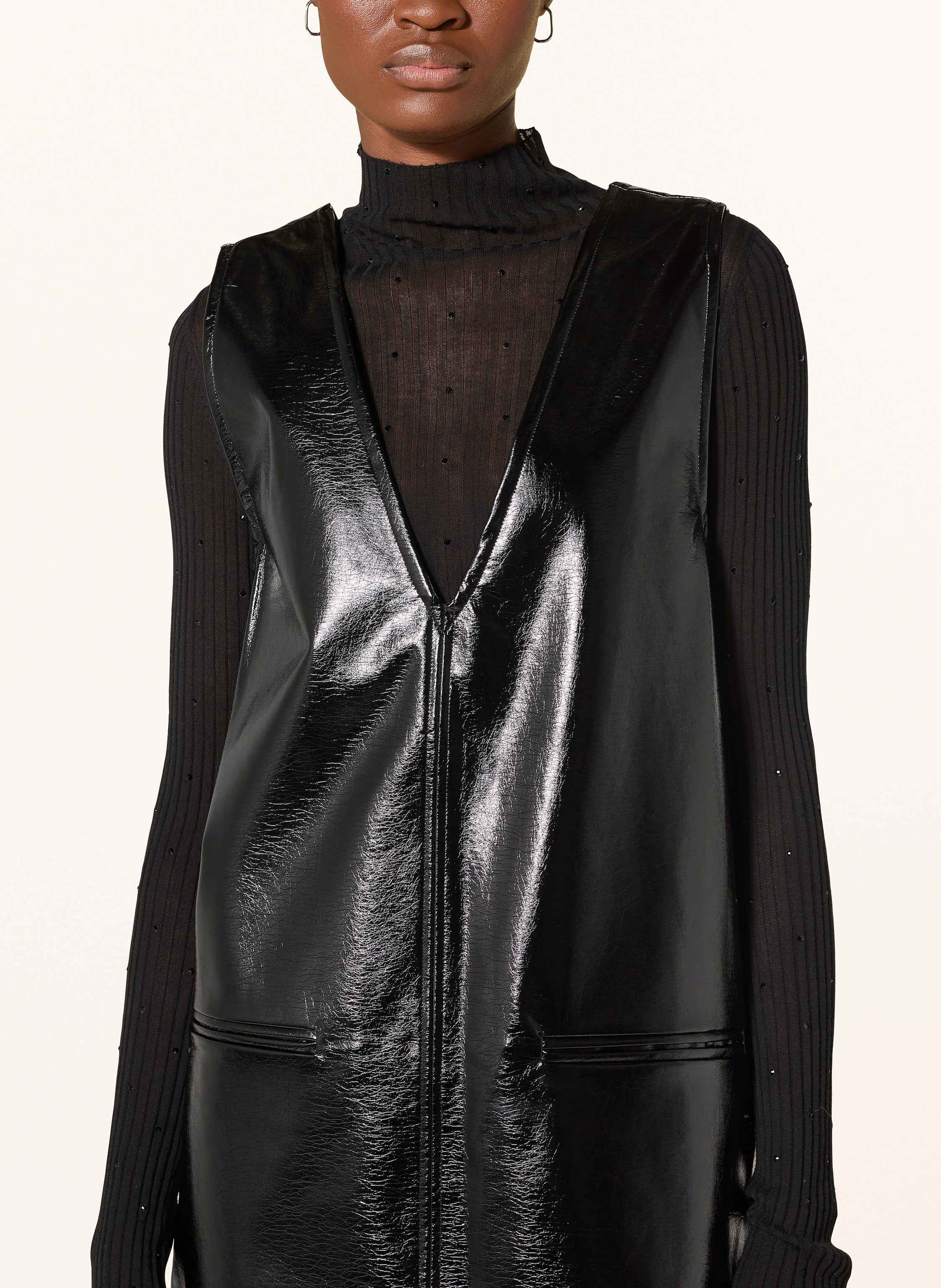 Thumbnail - Sofie Schnoor Kleid In Lederoptik schwarz