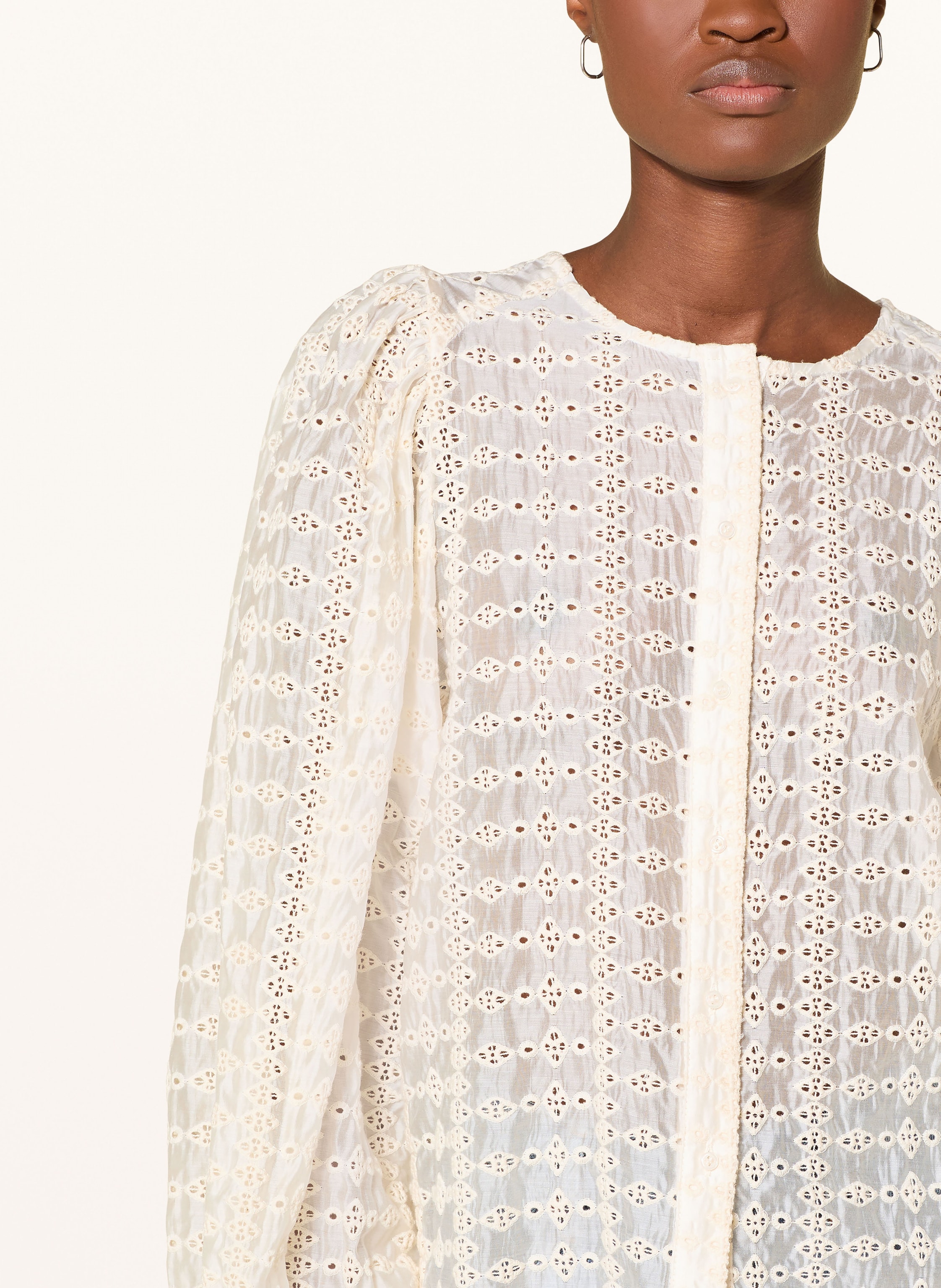 Thumbnail - Sofie Schnoor Bluse Corasw Aus Lochspitze weiss