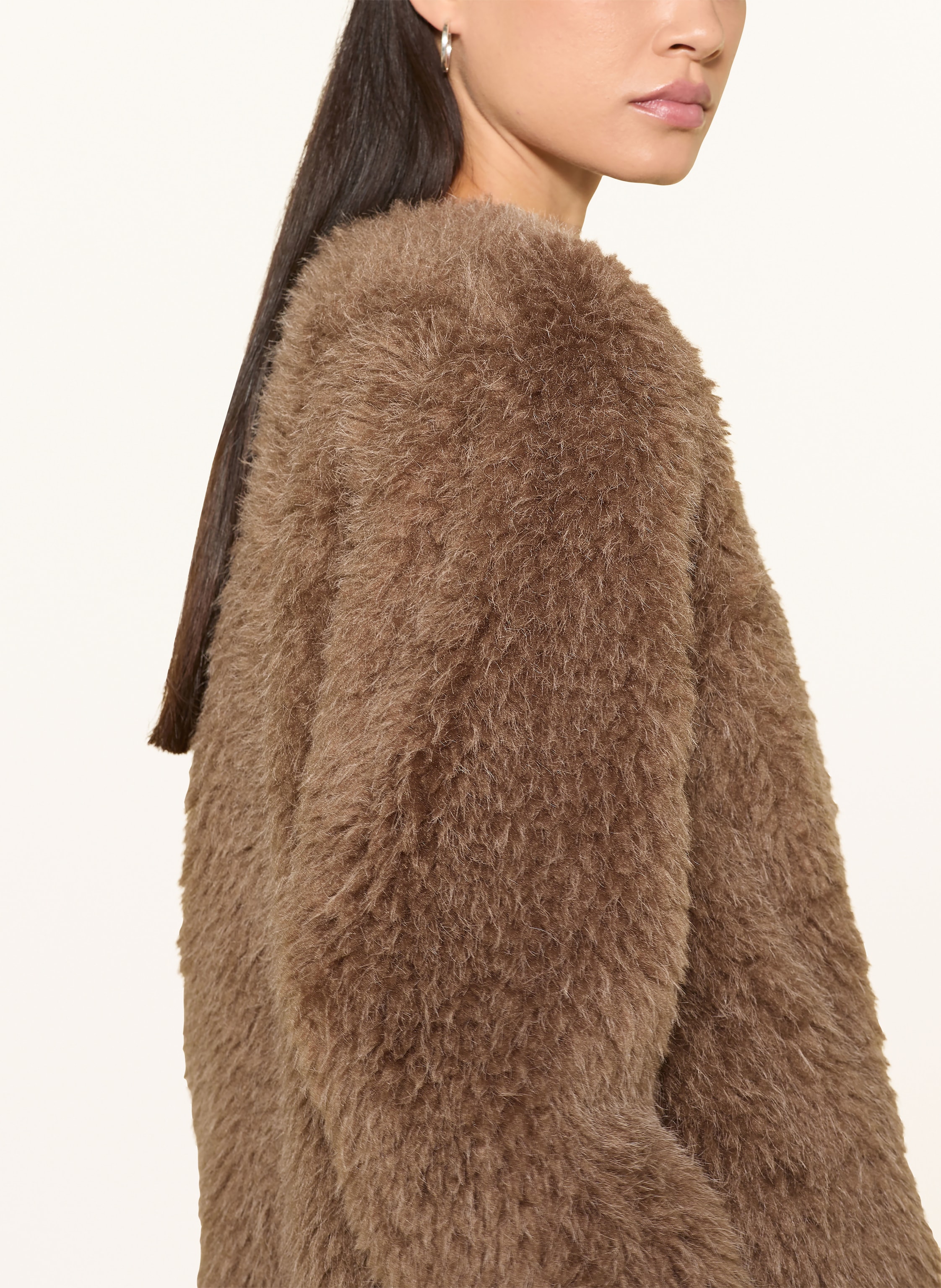 Thumbnail - Eleh Kunstfell-Jacke braun