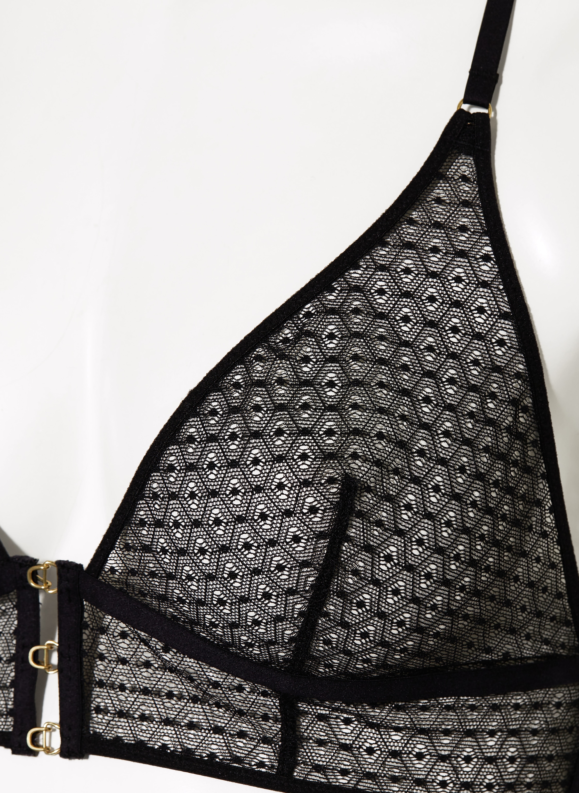 Thumbnail - Aubade Set Secret Language: Triangel-Bh Und String schwarz