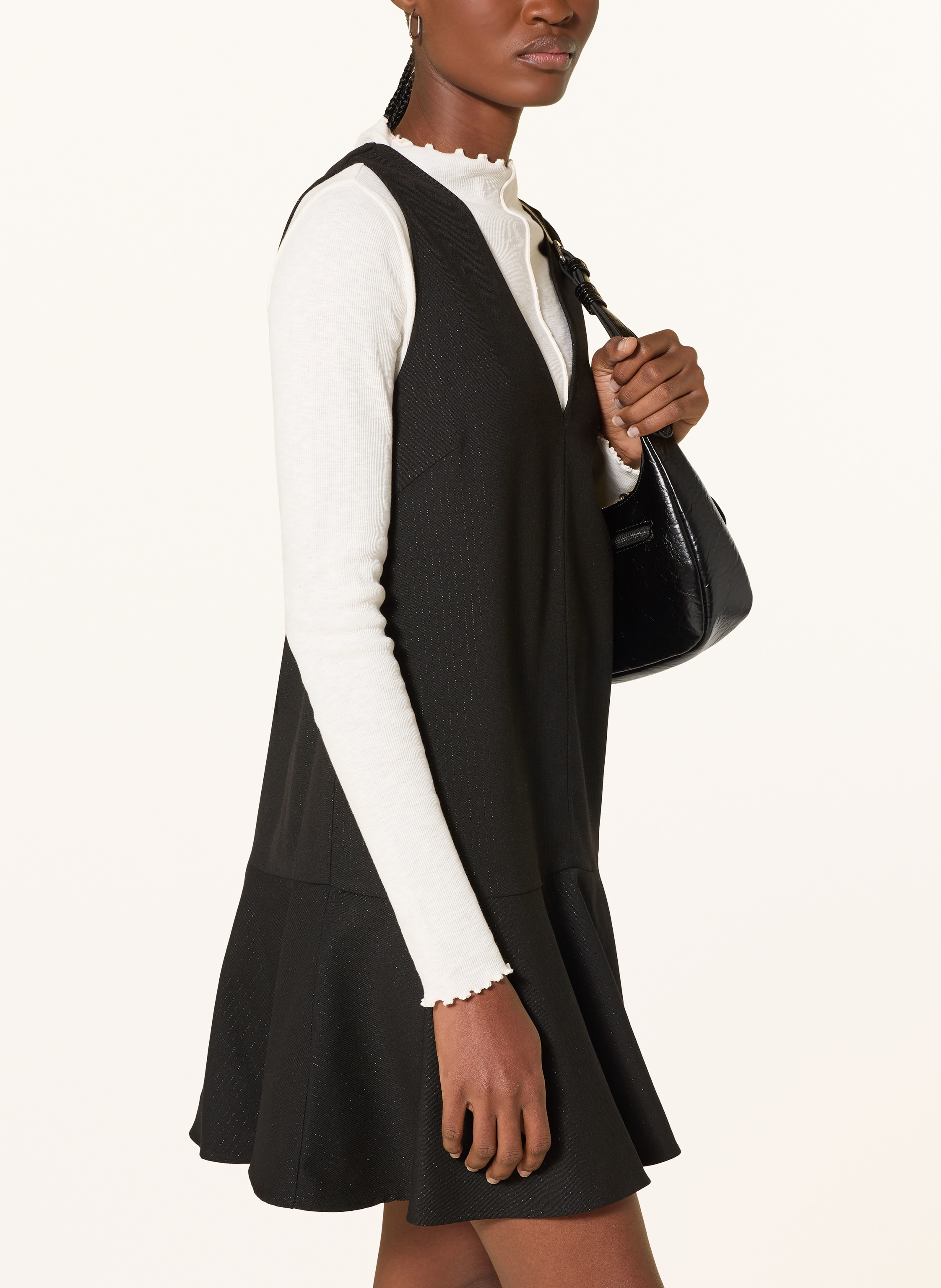 Thumbnail - Marc O'polo Denim Kleid Mit Glitzergarn schwarz