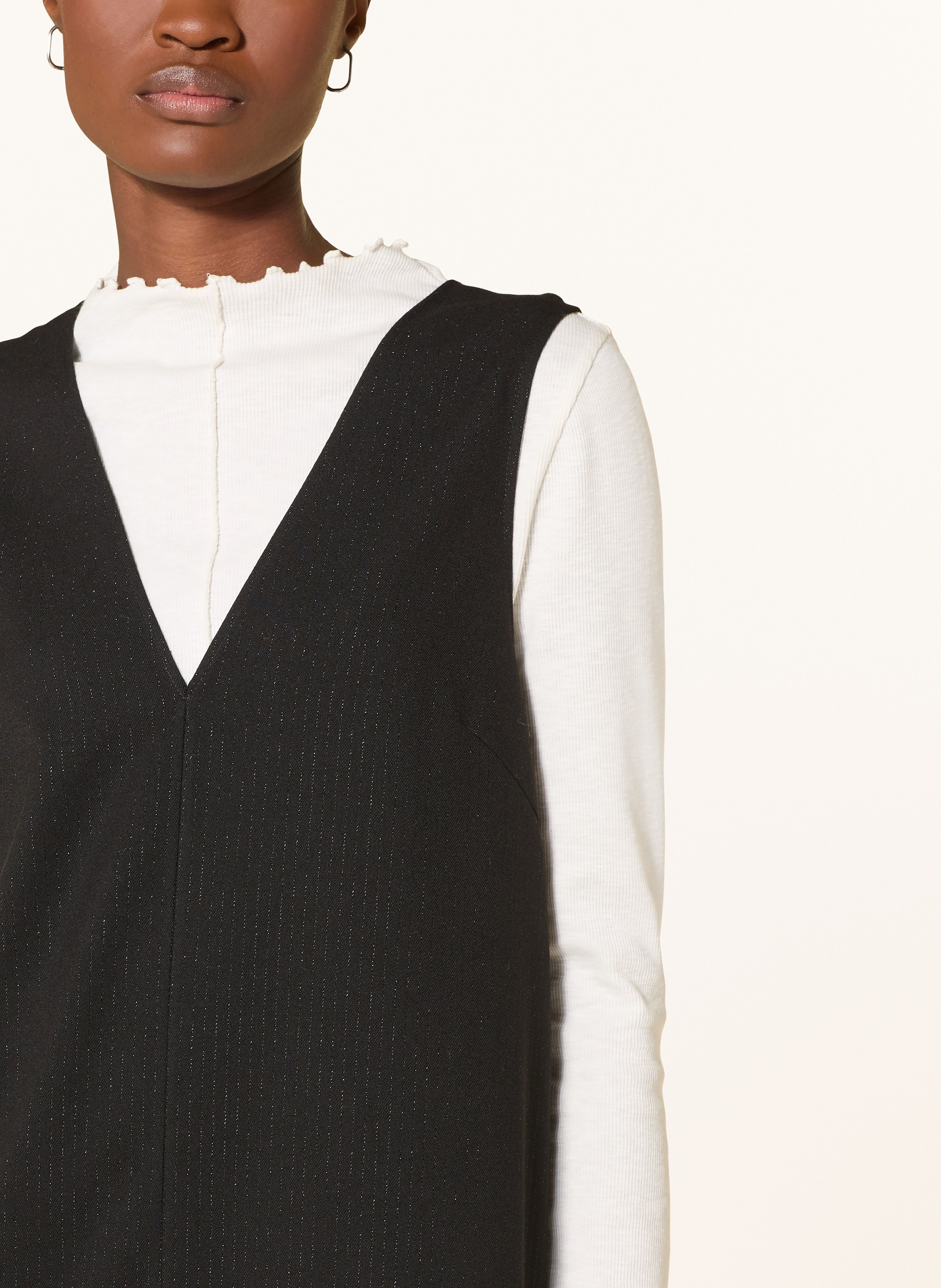 Thumbnail - Marc O'polo Denim Kleid Mit Glitzergarn schwarz