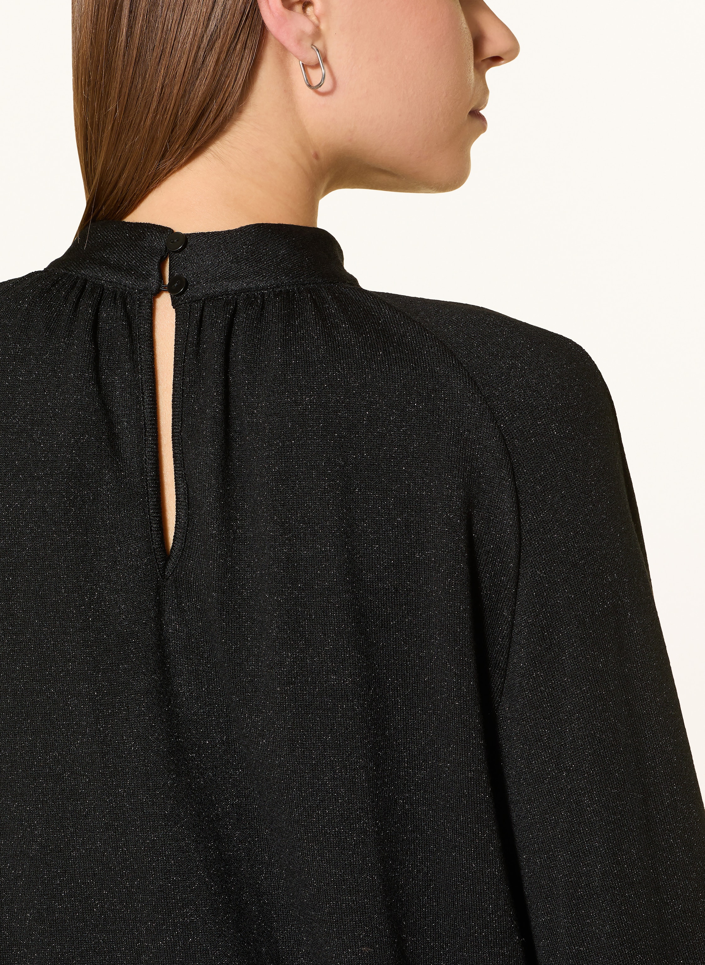 Thumbnail - Eterna Blusenshirt Mit Glitzergarn schwarz