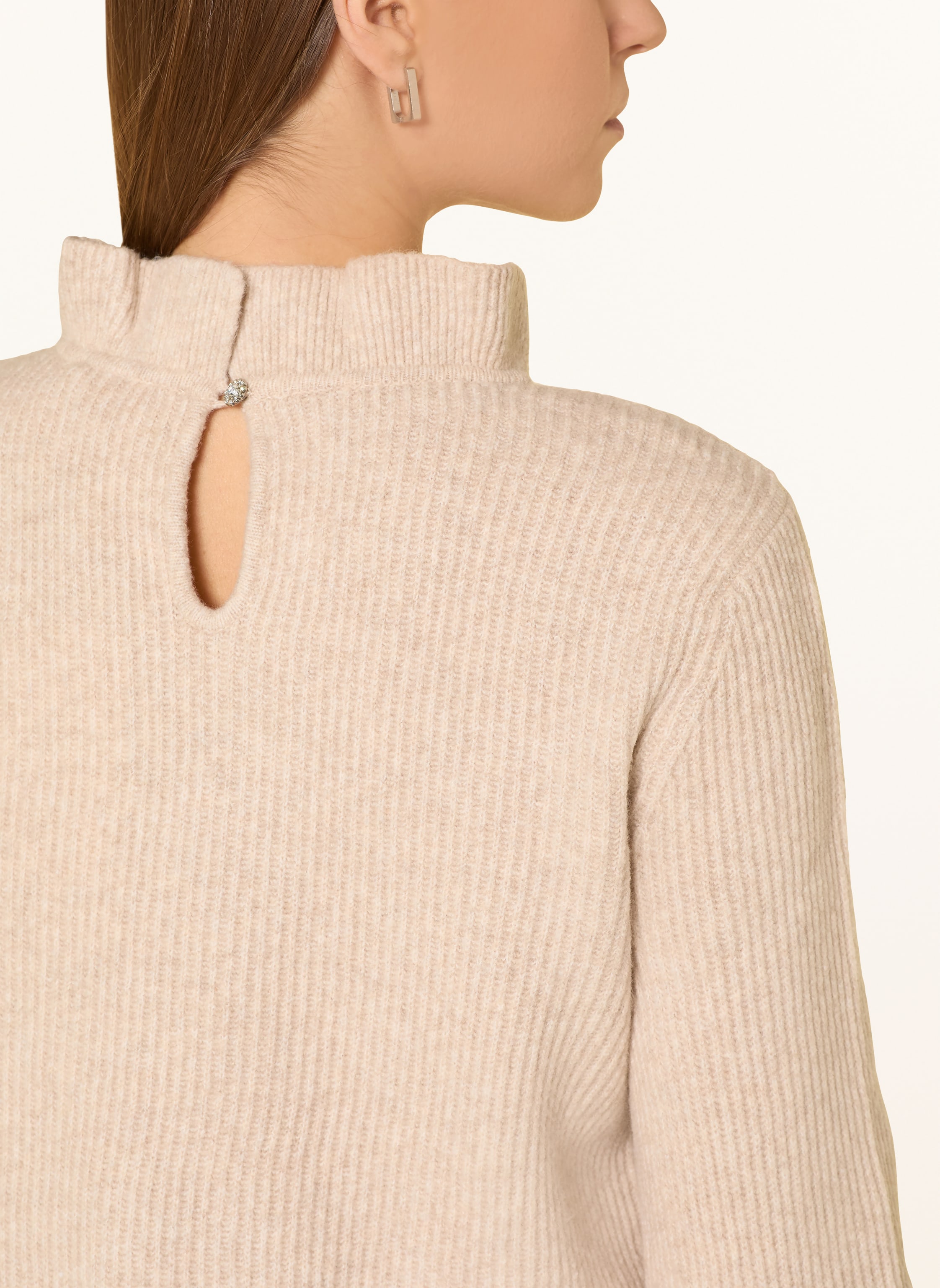 Thumbnail - Cartoon Pullover Mit Rüschen beige