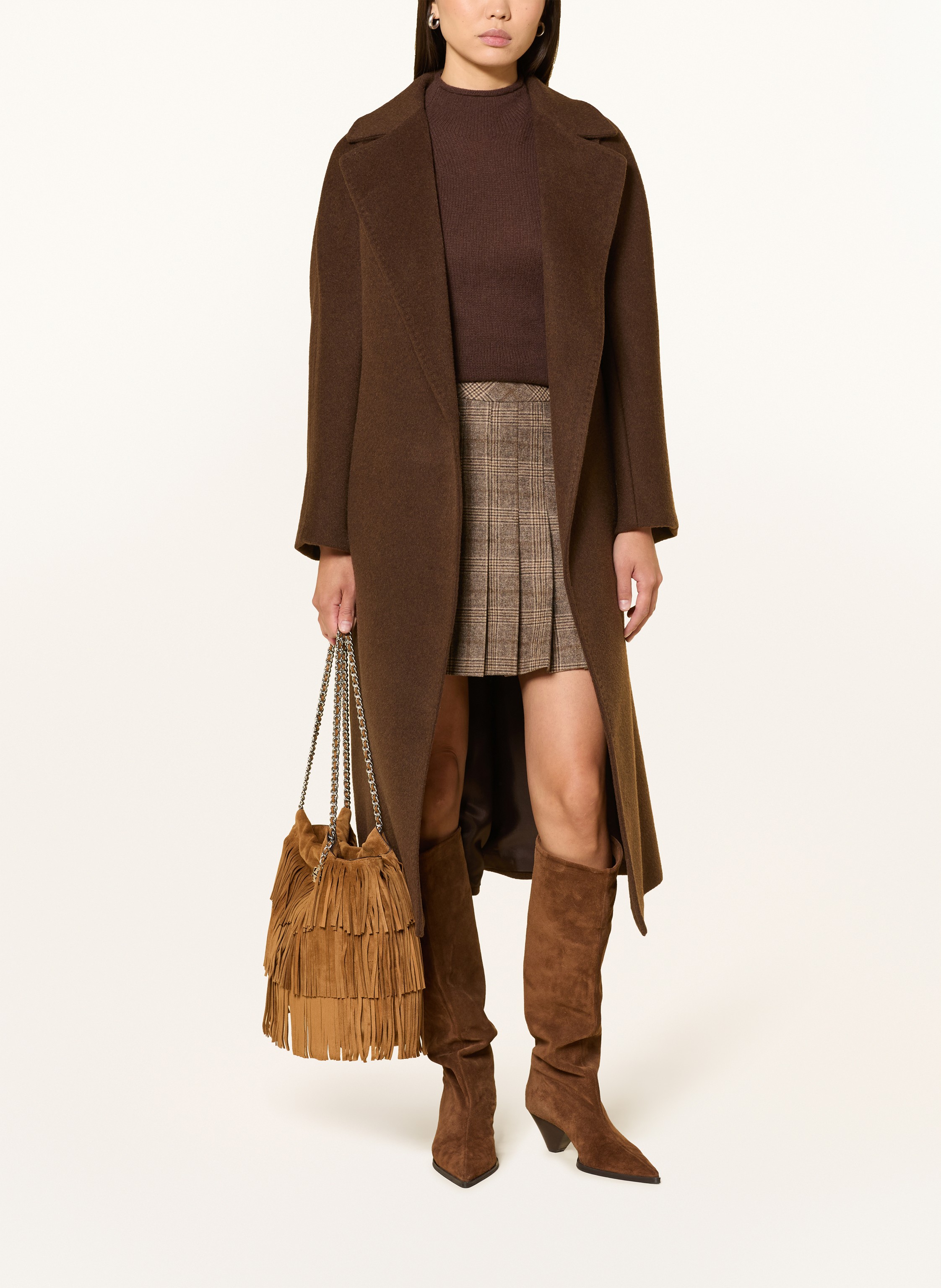 Thumbnail - Tory Burch Schultertasche Fleming braun