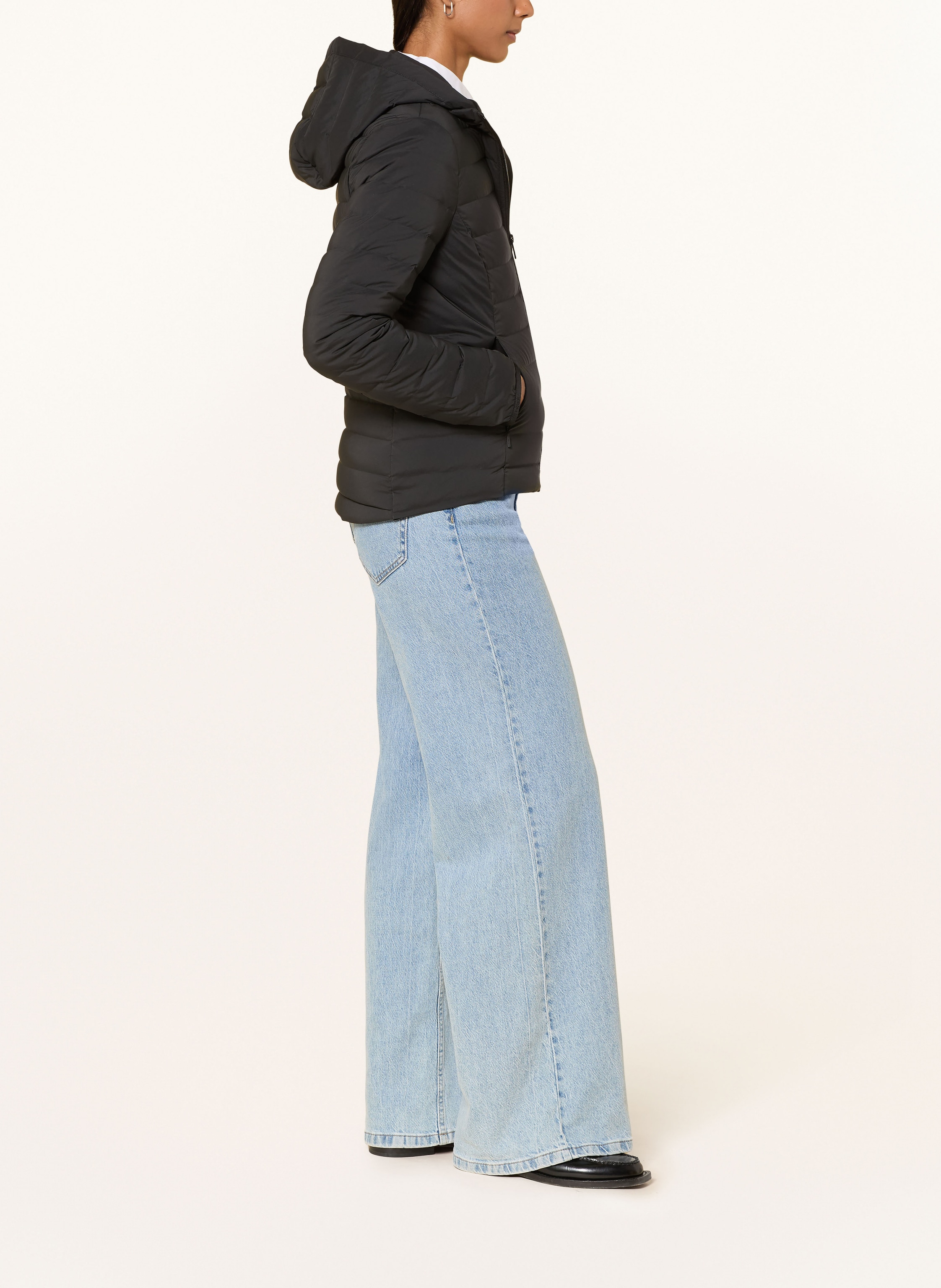 Thumbnail - Tommy Hilfiger Lightweight-Daunenjacke Mit Abnehmbarer Kapuze schwarz