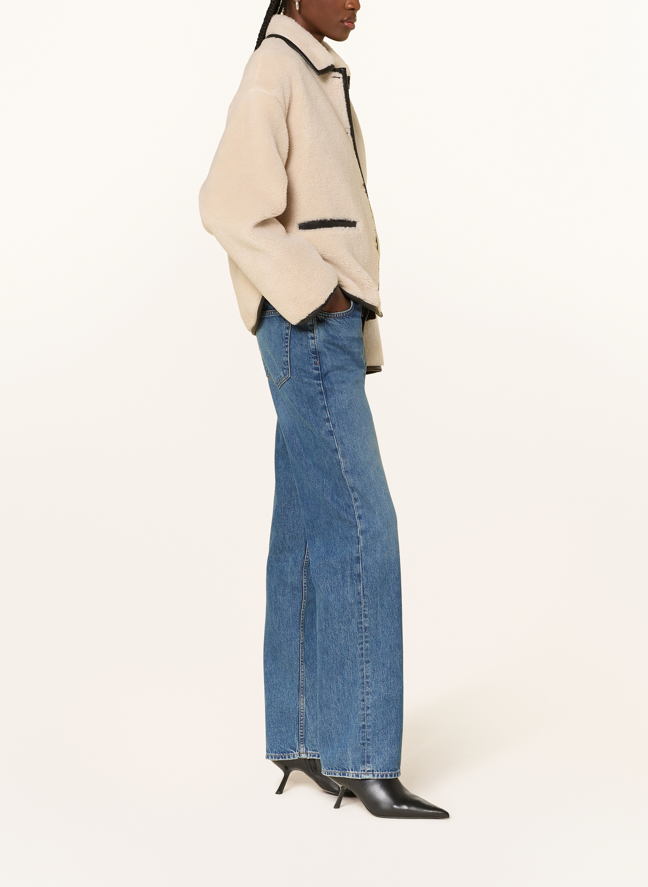 Thumbnail - Anine Bing Straight Jeans Gavin blau