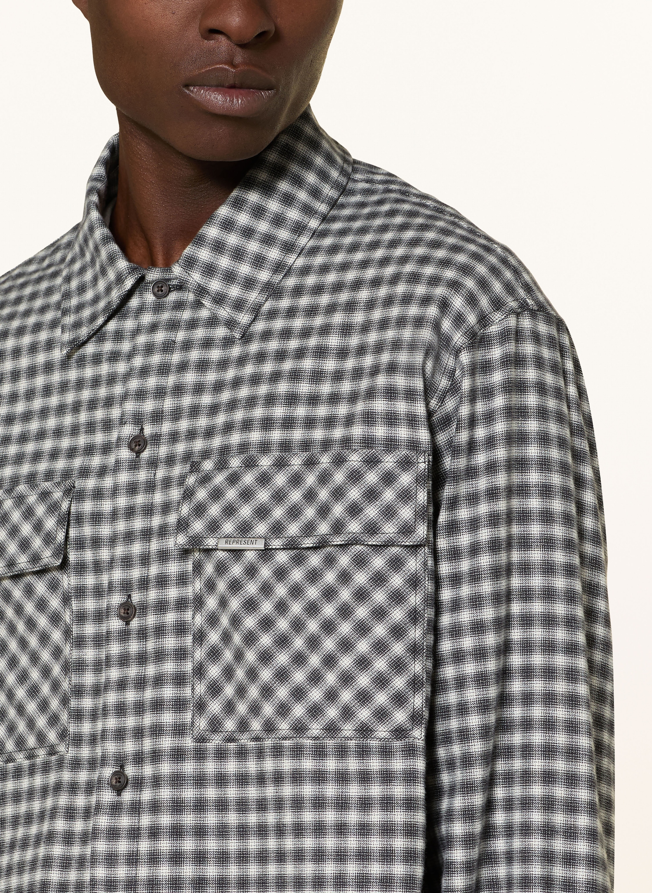 Thumbnail - Represent Hemd Regular Fit weiss