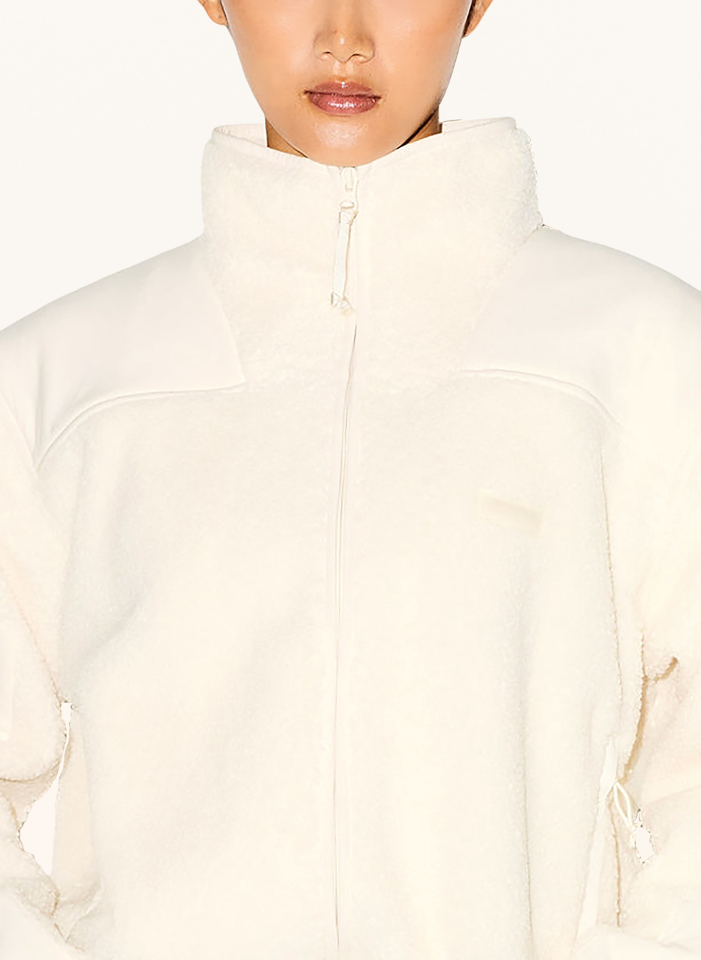 Thumbnail - Skims Lounge-Fleecejacke Teddy weiss