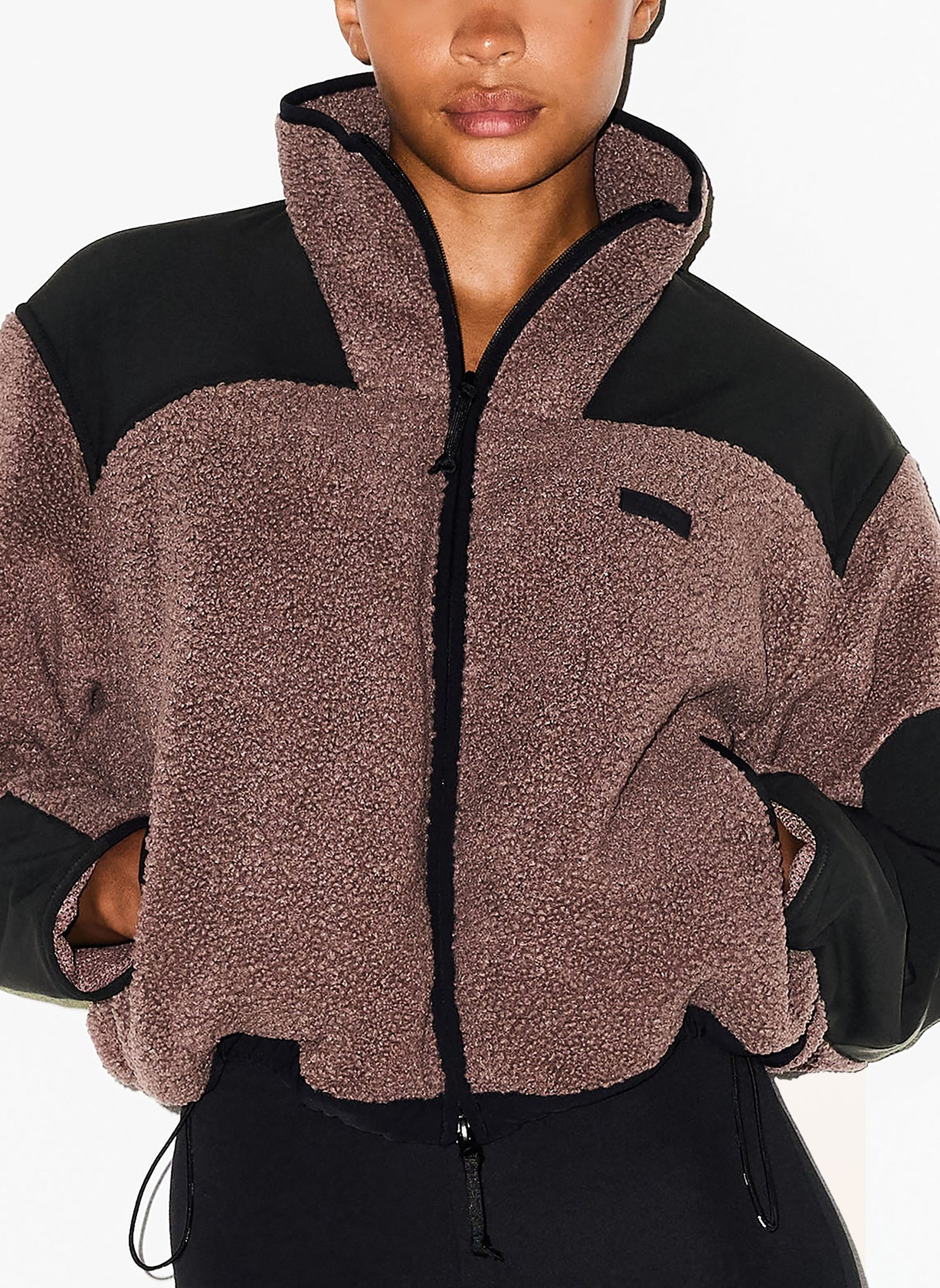 Thumbnail - Skims Lounge-Fleecejacke Teddy braun