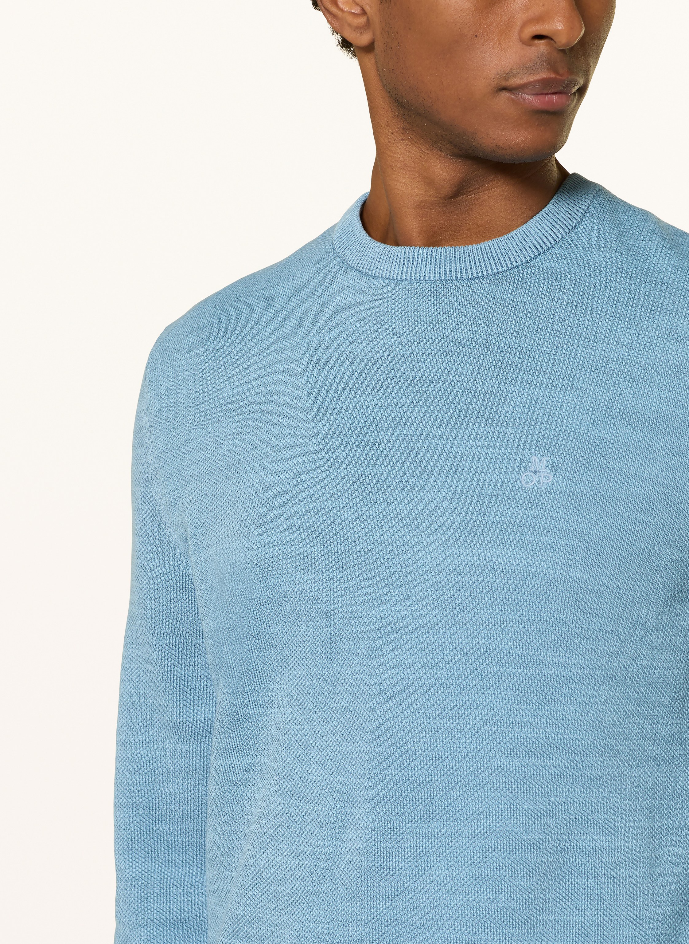 Thumbnail - Marc O'polo Piqué-Pullover blau