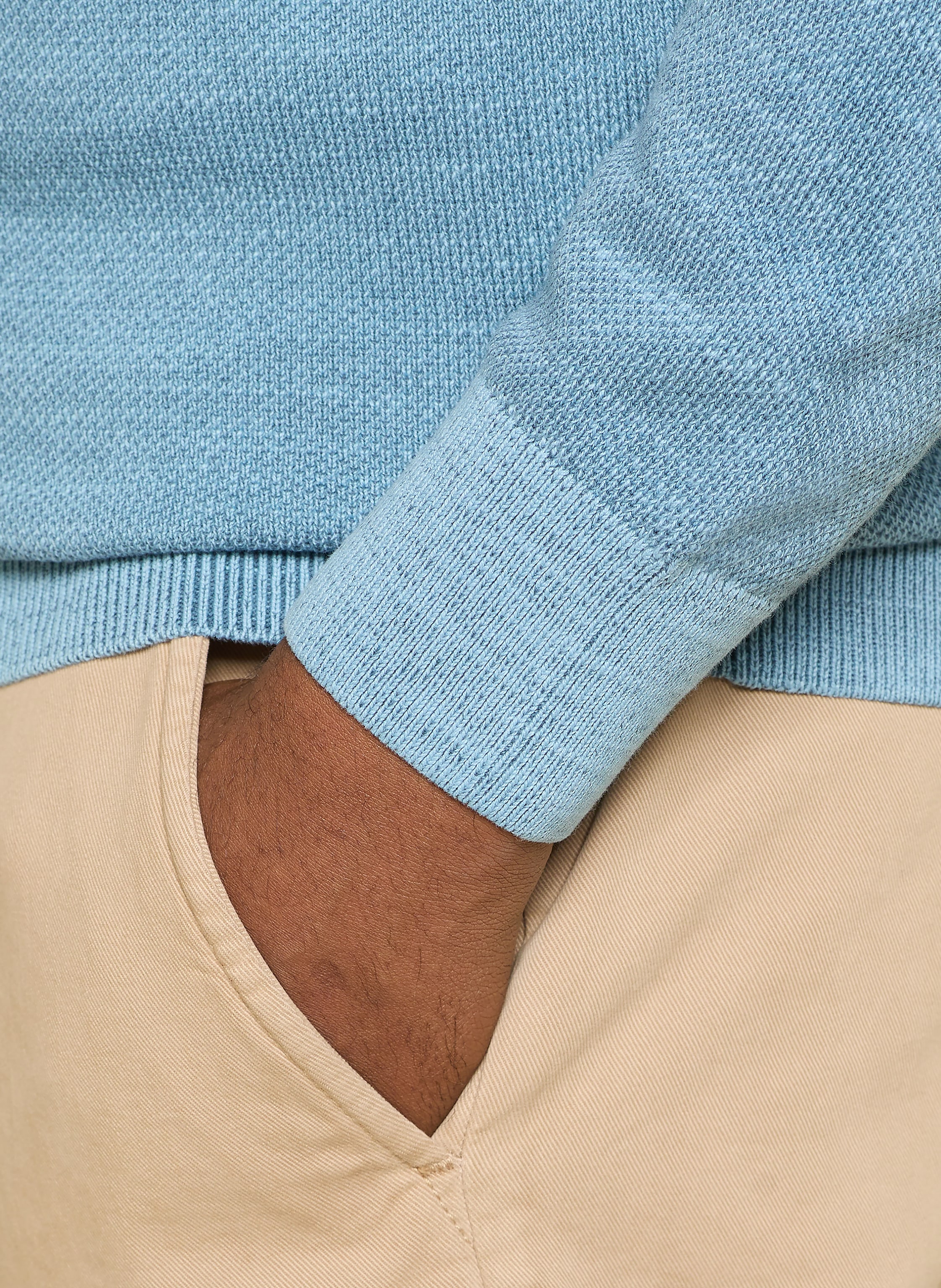 Thumbnail - Marc O'polo Piqué-Pullover blau