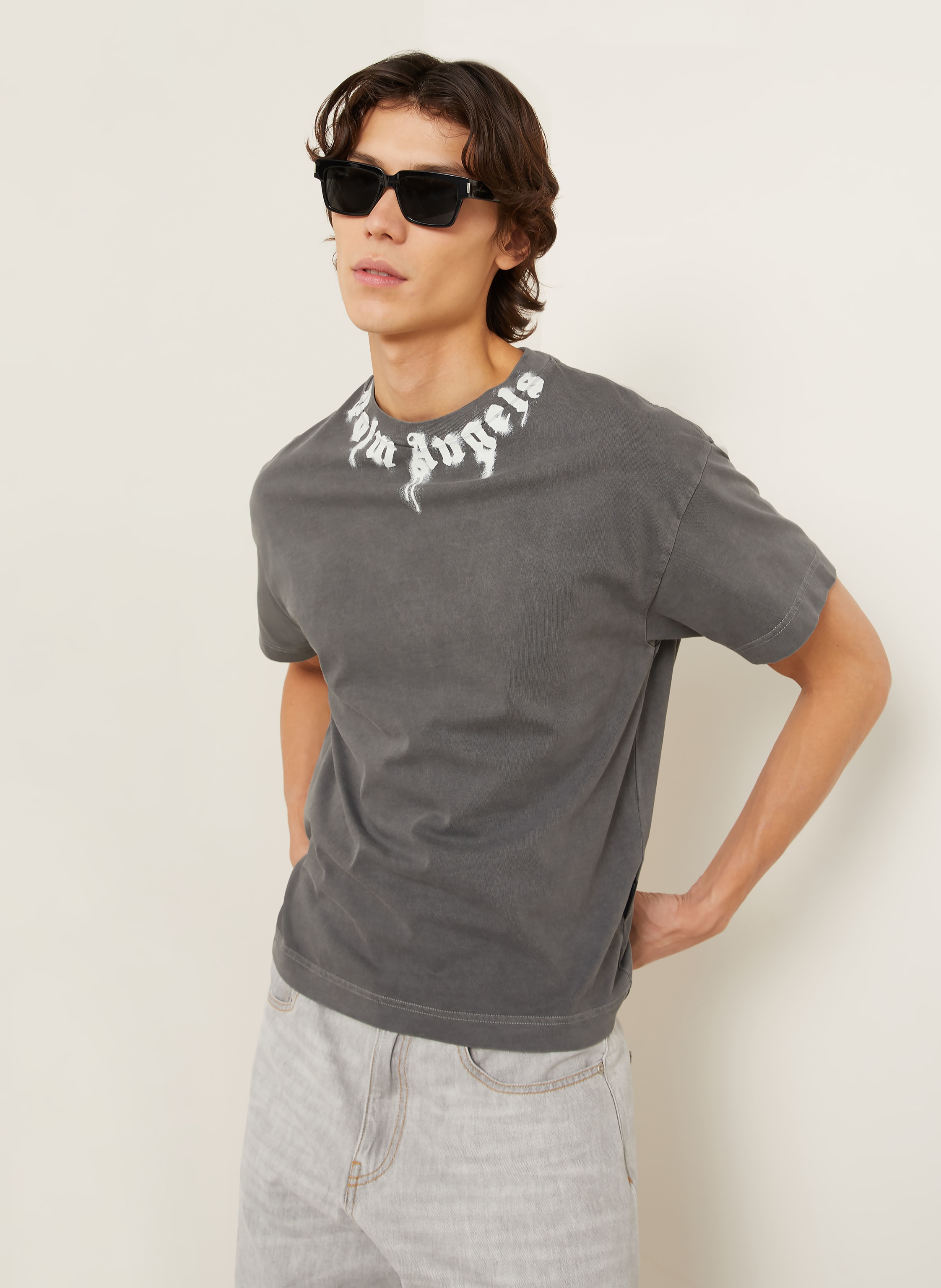 Thumbnail - Palm Angels T-Shirt grau