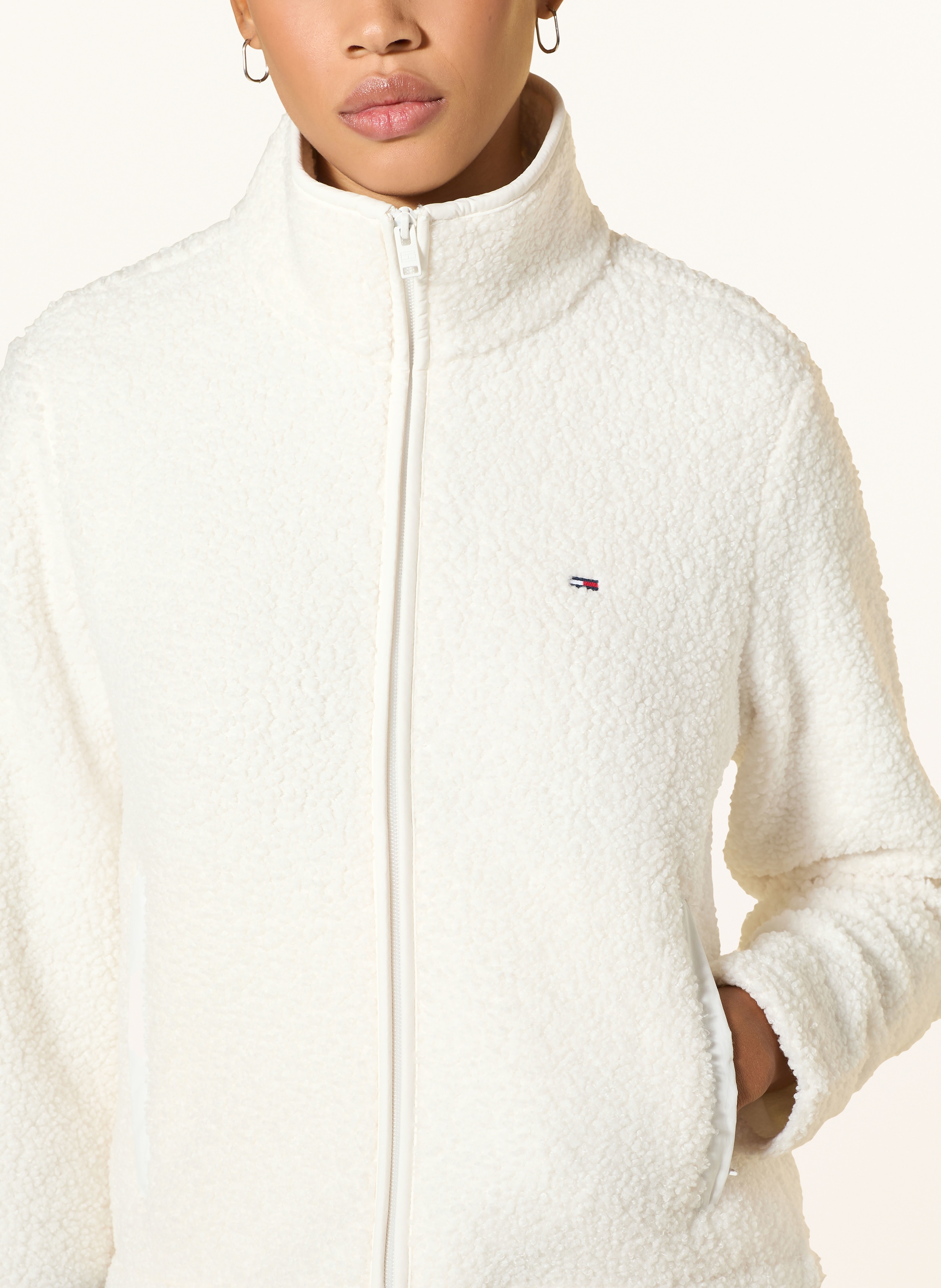 Thumbnail - Tommy Jeans Teddyfell-Jacke weiss