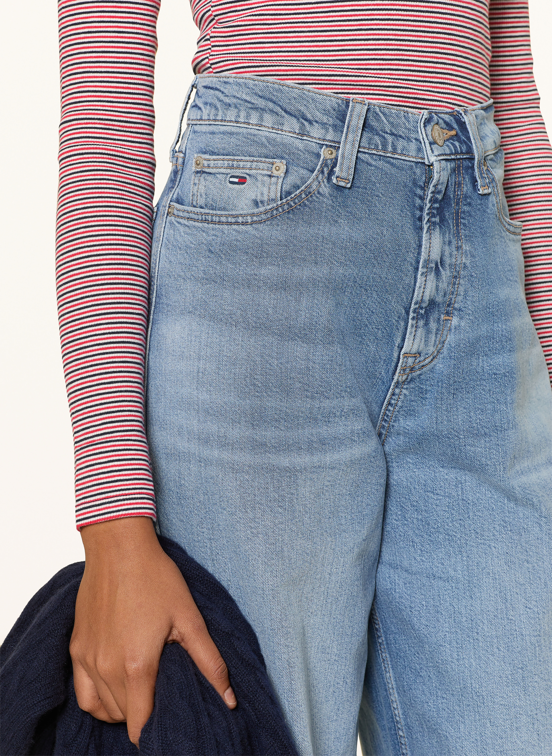 Thumbnail - Tommy Jeans Wide Leg Jeans Claire blau