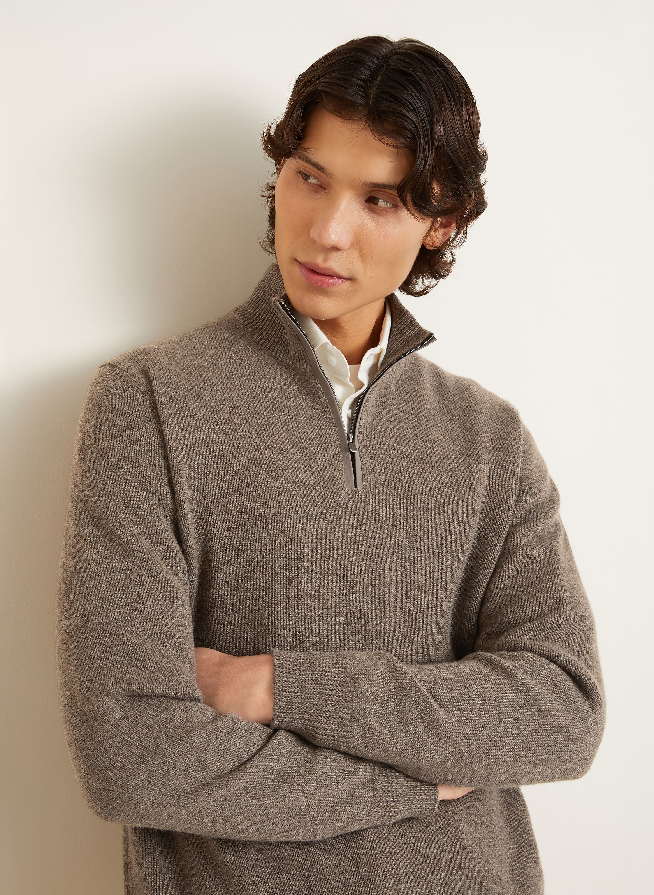 Thumbnail - Agnona Cashmere-Troyer beige