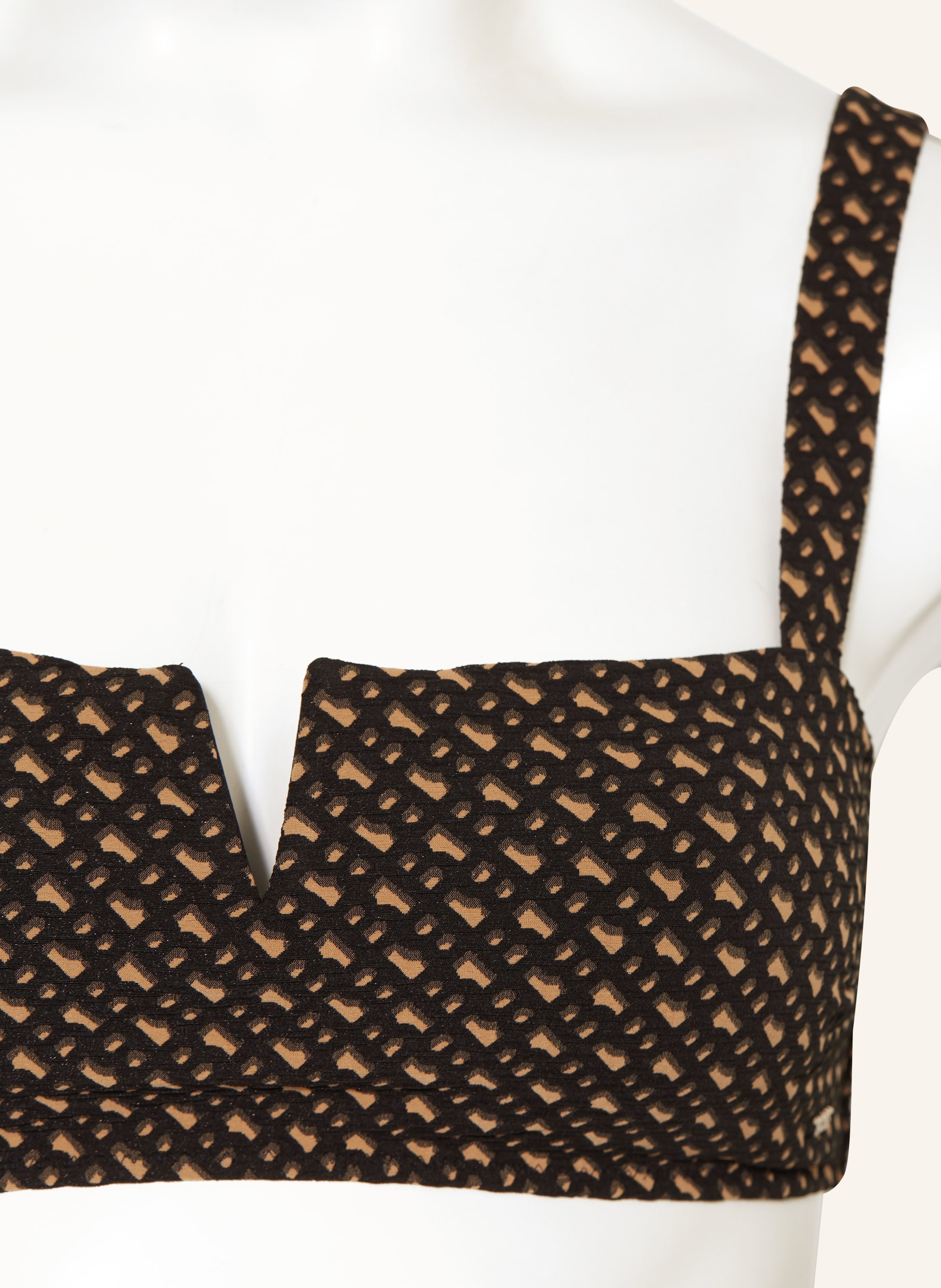 Thumbnail - Boss Bandeau-Bikini-Top B Monogram schwarz