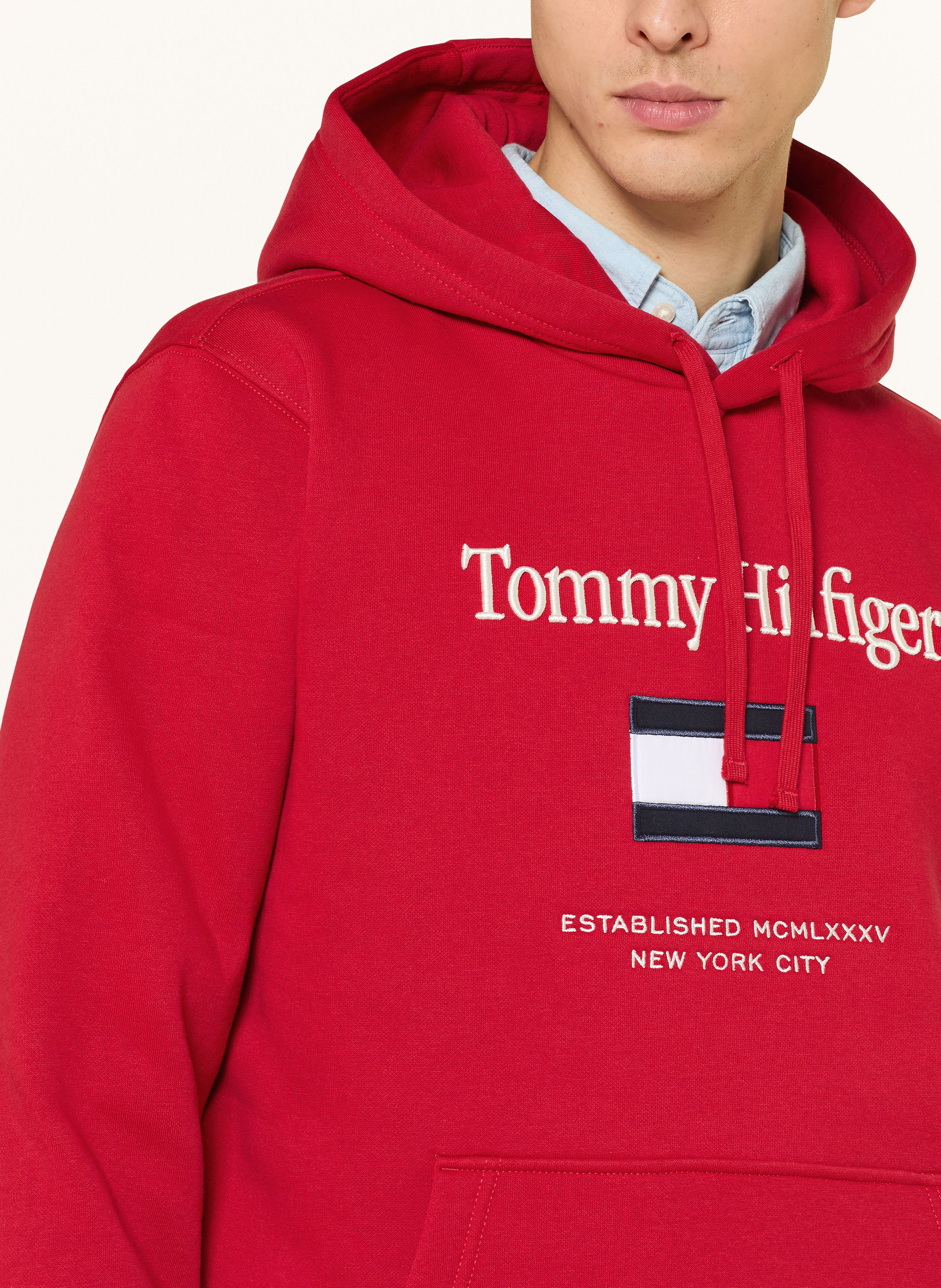 Thumbnail - Tommy Hilfiger Hoodie Tommy rot