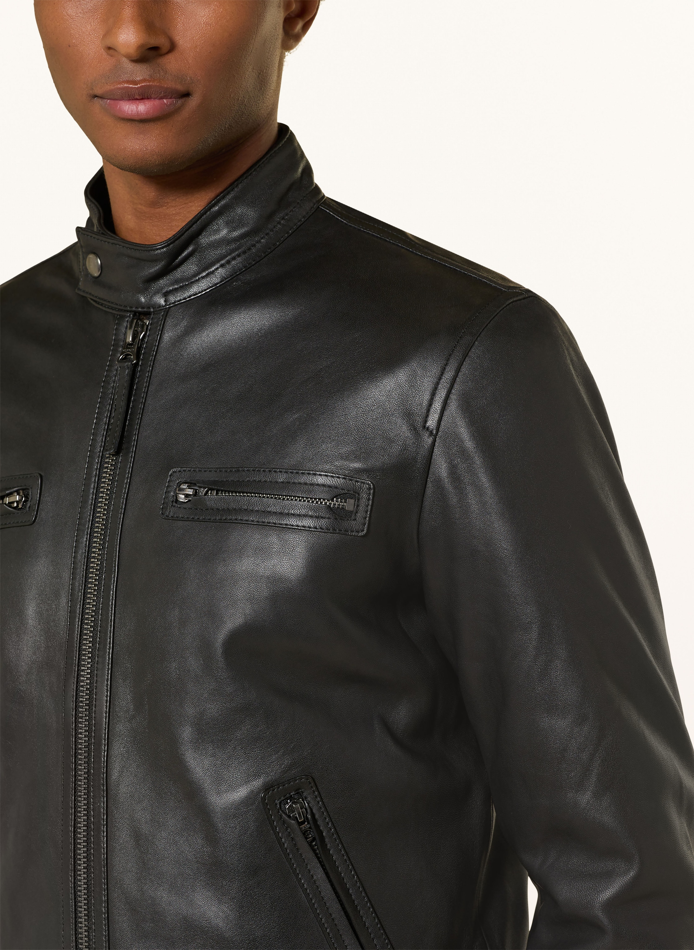 Thumbnail - Tommy Hilfiger Lederjacke schwarz